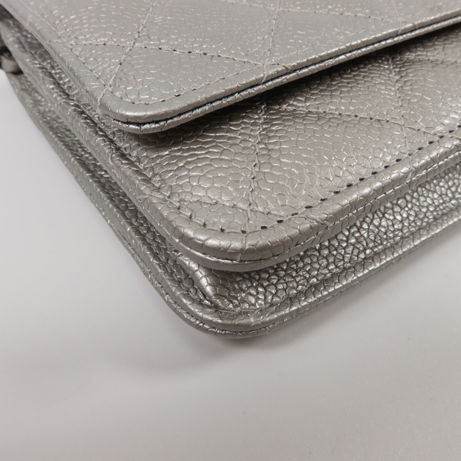 CHANEL 牛皮皮革WOC Wallet On Chain鏈帶肩背袋