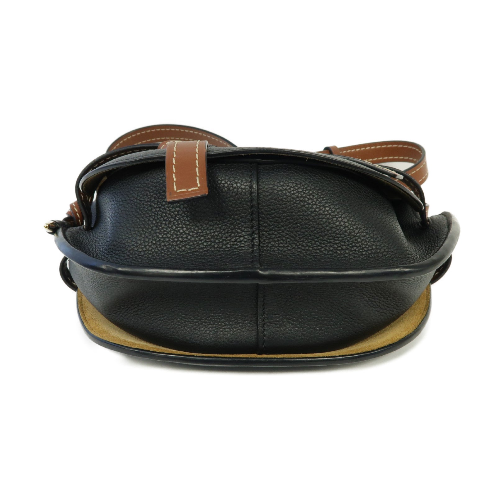 LOEWE 【激減優惠】牛皮皮革Small Gate金扣肩背袋黒色