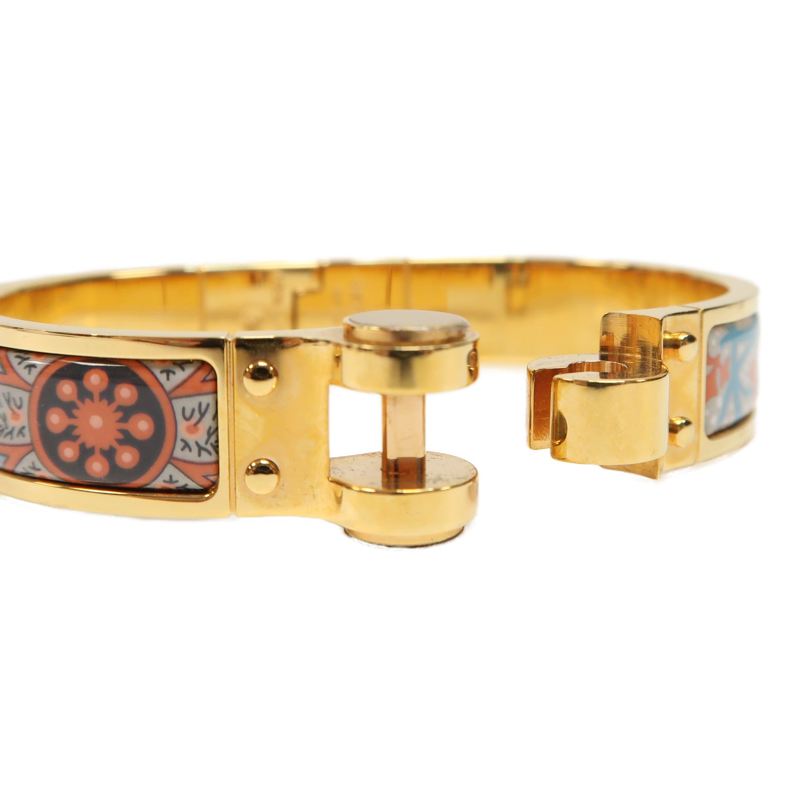 HERMES 金屬Charmierm Bracelet手鐲金色/彩色