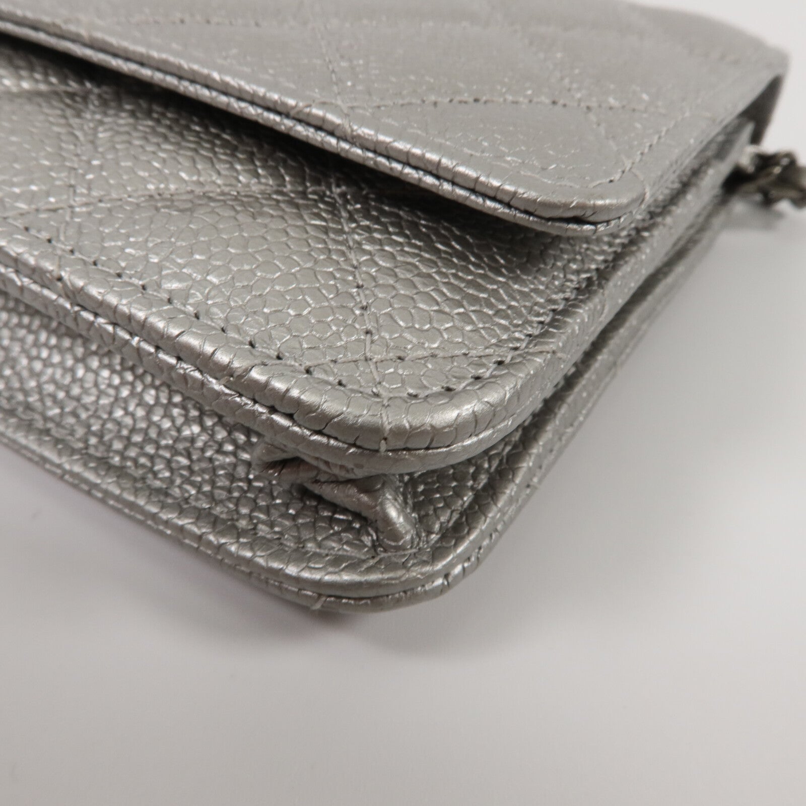 CHANEL 牛皮皮革WOC Wallet On Chain鏈帶肩背袋