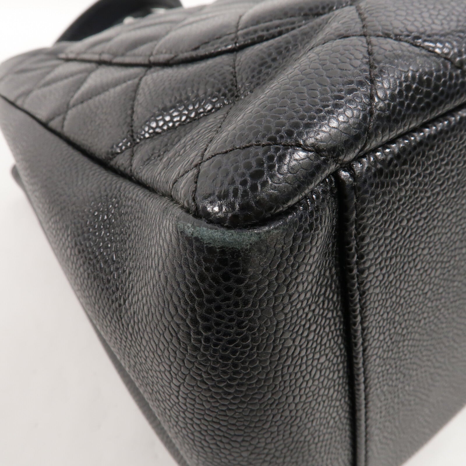CHANEL 牛皮皮革GST Grand Shopping Tote Bag鏈帶肩背袋