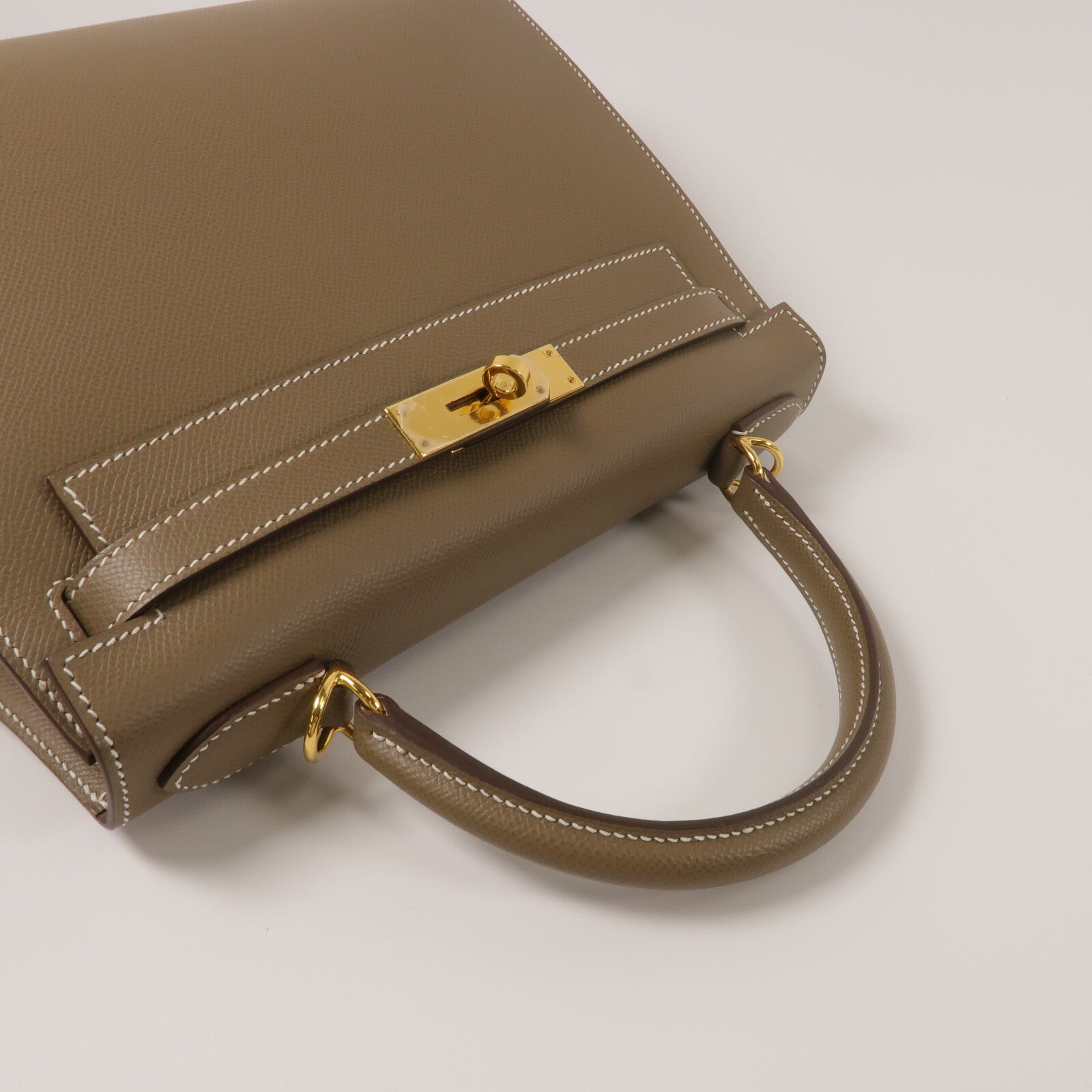 HERMES Kelly 28手挽肩背兩用袋Etoupe
