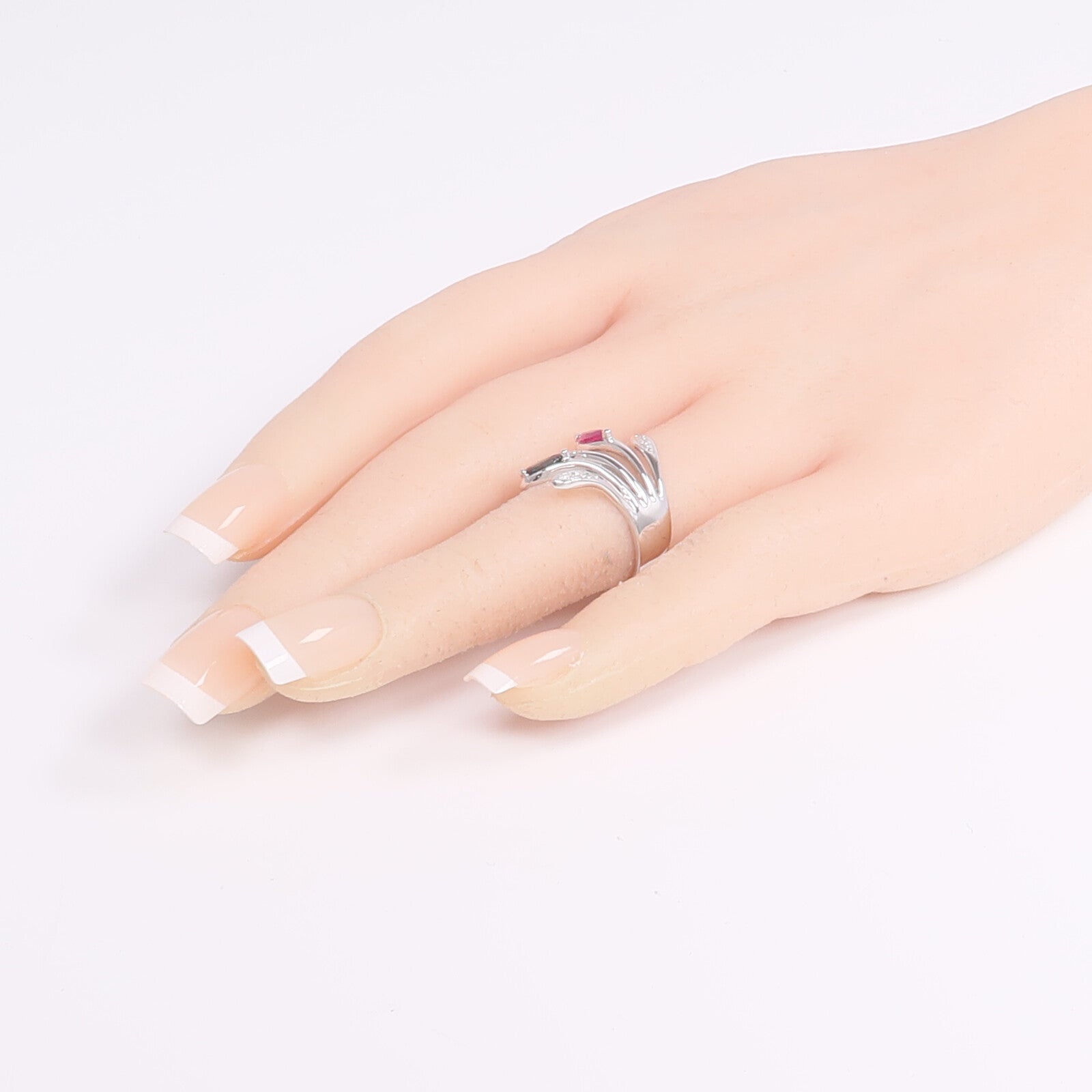 JEWELRY 18K白金Topaz Diamond Ring托帕石/鑽石戒指