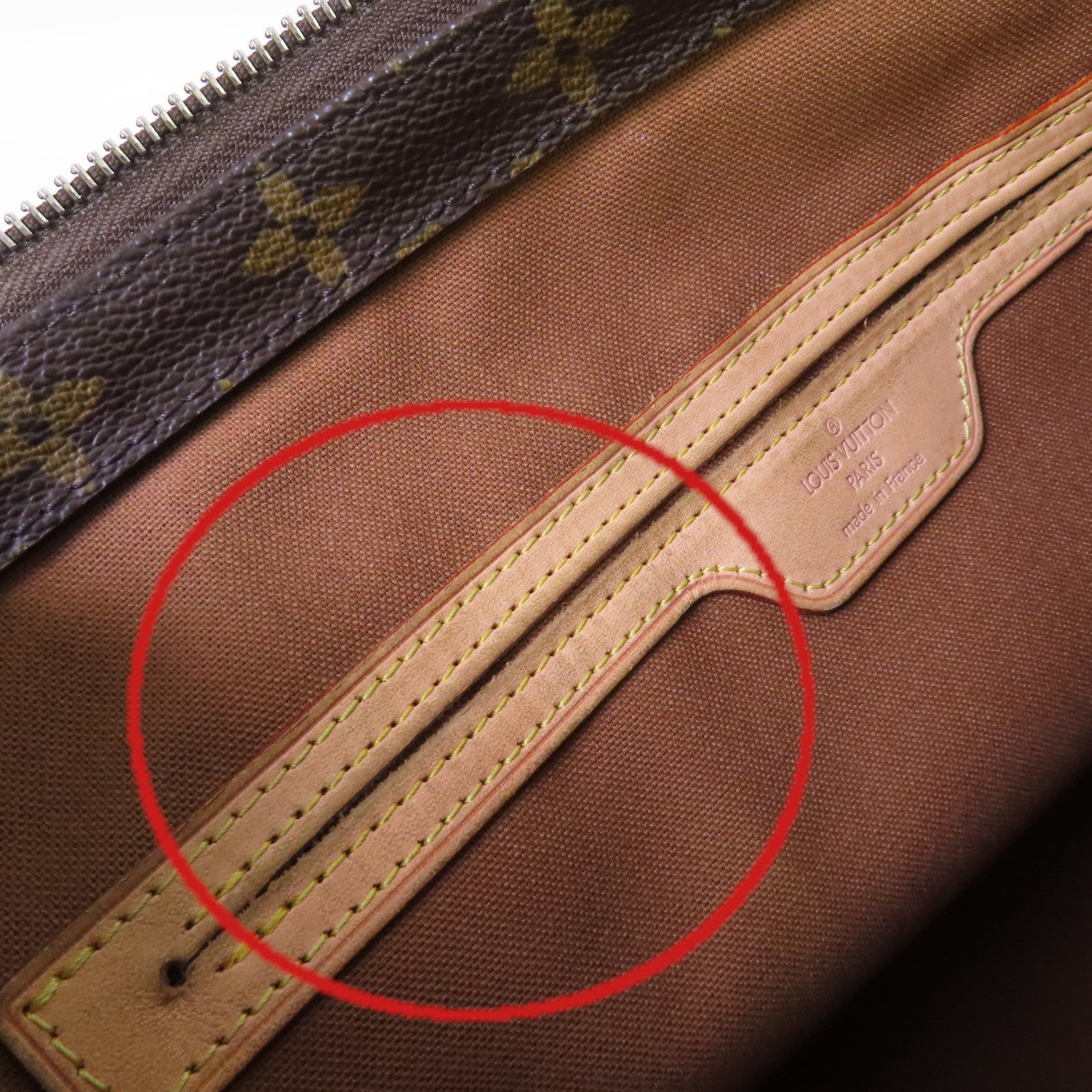 LOUIS VUITTON Monogram Cabas Mezzo Tote Bag金扣肩背袋啡色