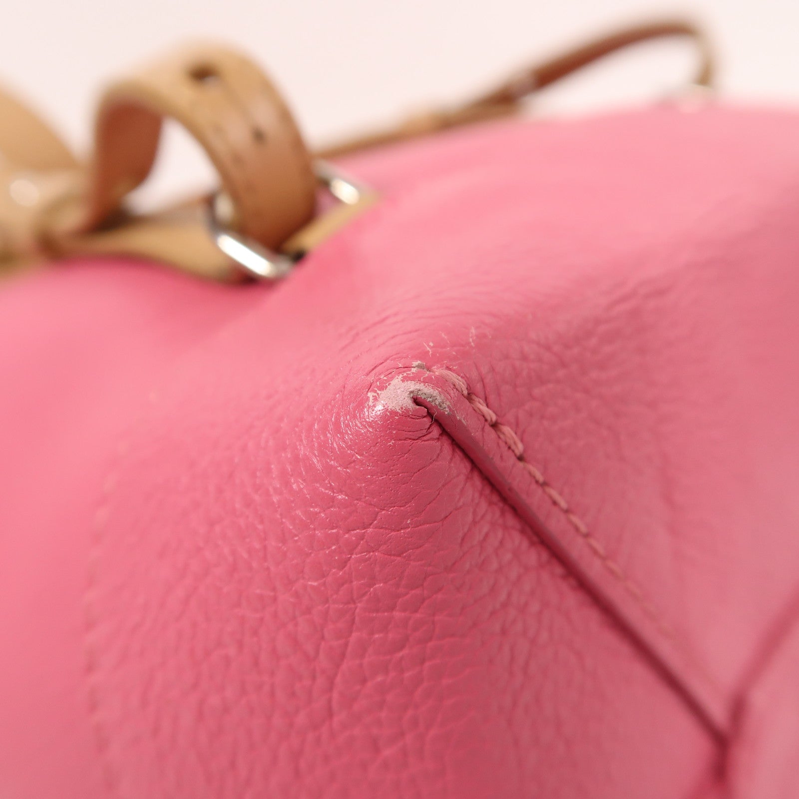 LOUIS VUITTON 皮革Lockme Backpack銀扣背包