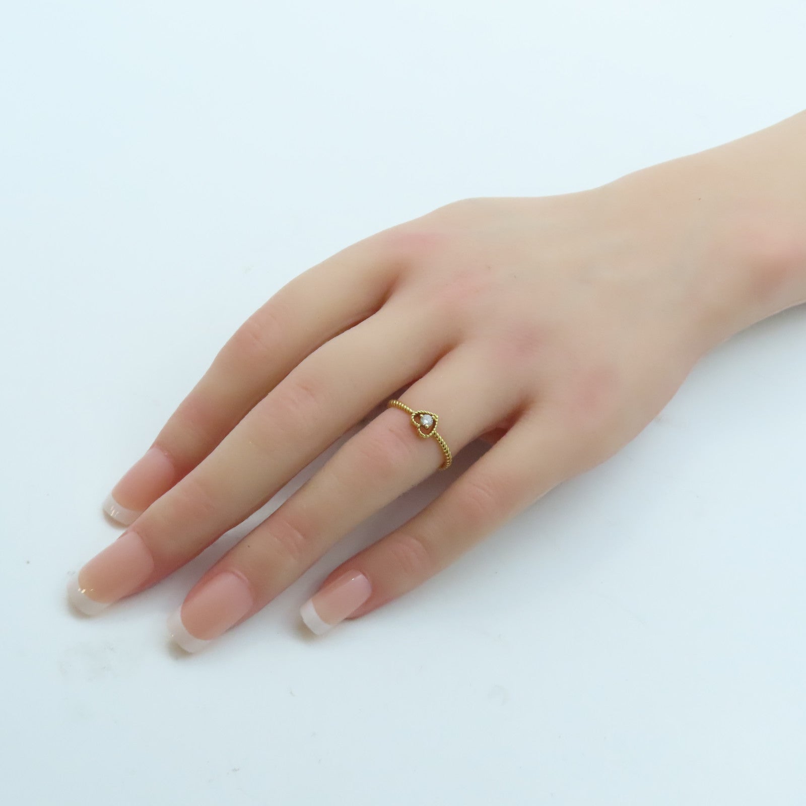 JEWELRY 【激減優惠】18K玫瑰金 Diamond Ring鑽石戒指US#5.75