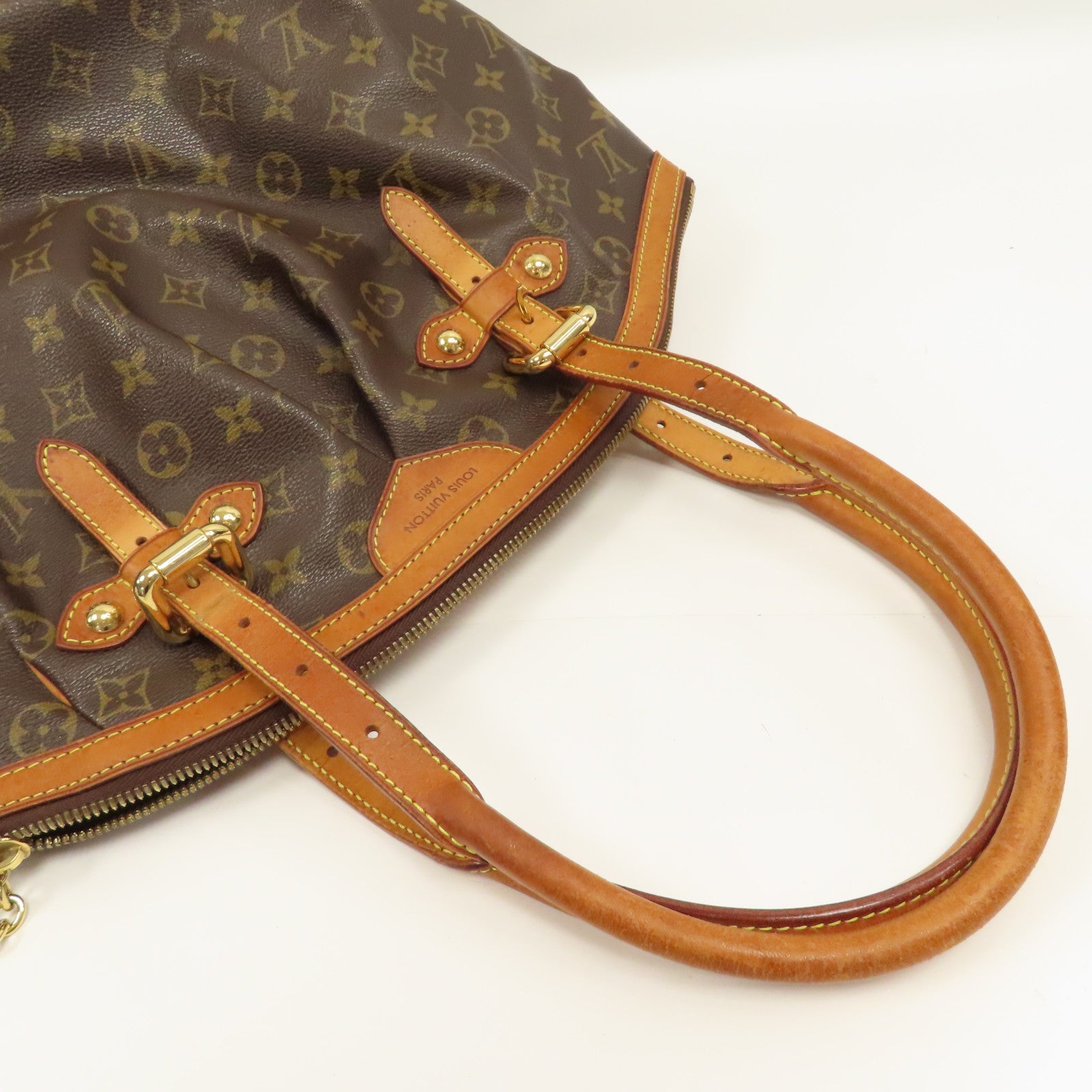 LOUIS VUITTON 【激減優惠】Monogram Tivoli GM金扣肩背袋啡色