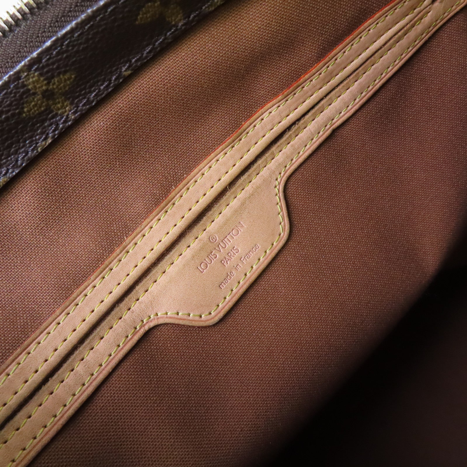 LOUIS VUITTON Monogram Cabas Mezzo Tote Bag金扣肩背袋啡色