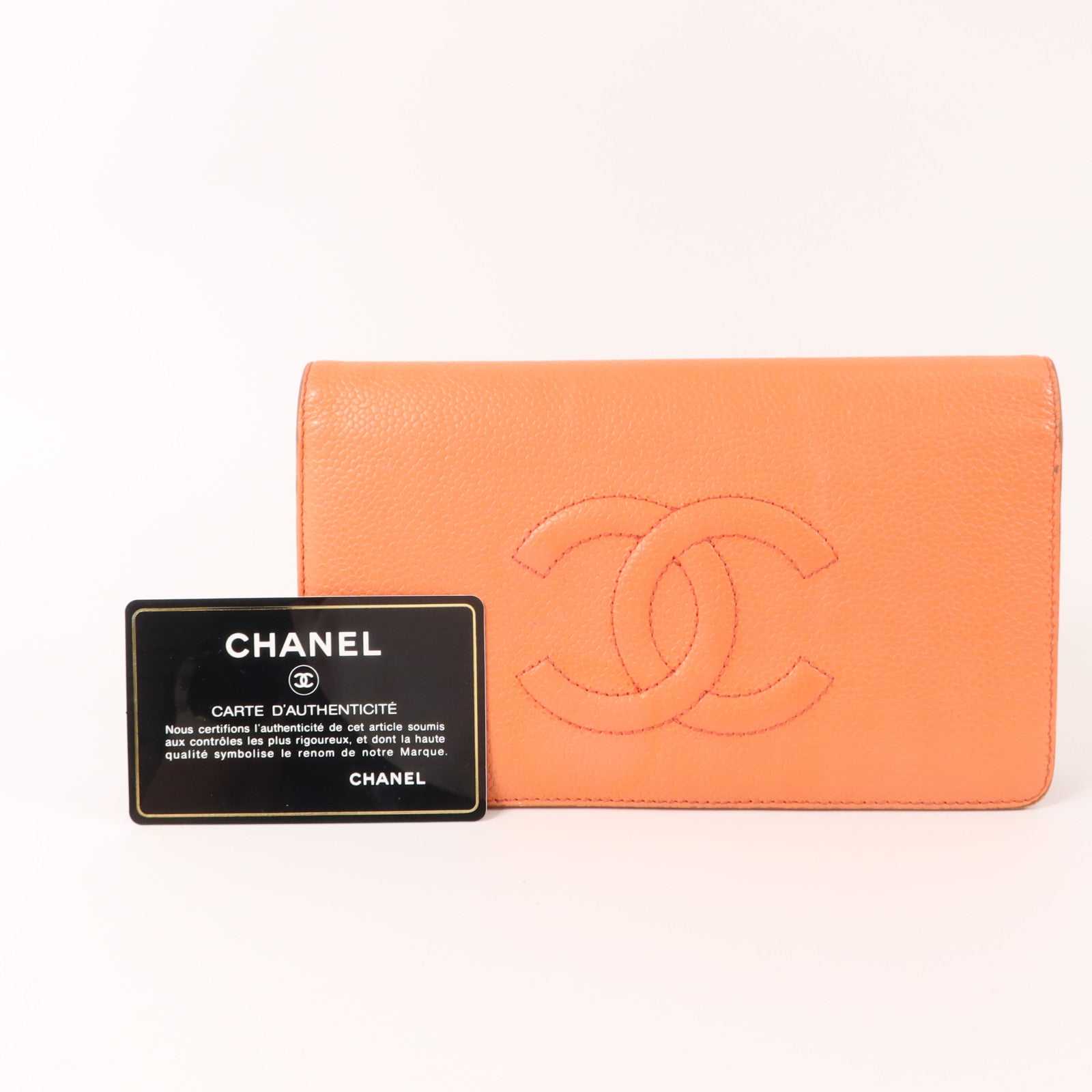 CHANEL 牛皮皮革Timeless Long Wallet長錢包