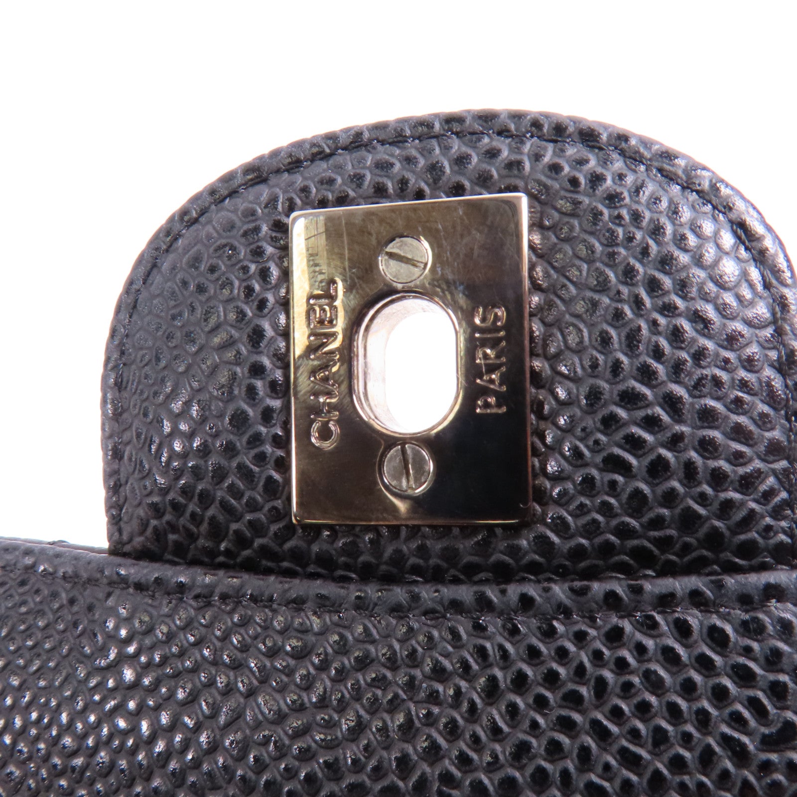 CHANEL 牛皮皮革Classic 23銀扣鏈帶肩背袋