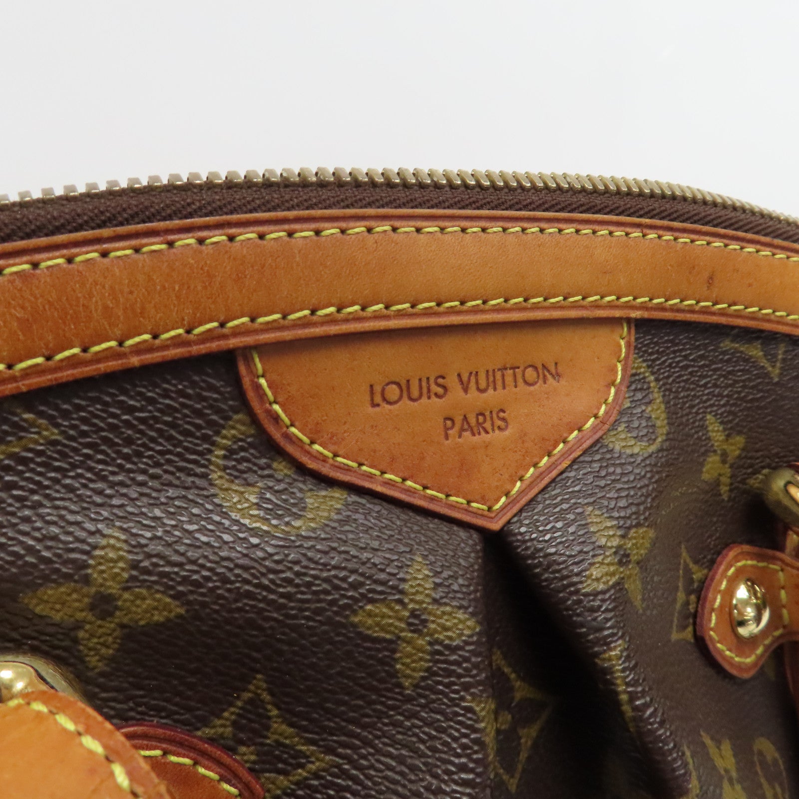 LOUIS VUITTON 【激減優惠】Monogram Tivoli GM金扣肩背袋啡色