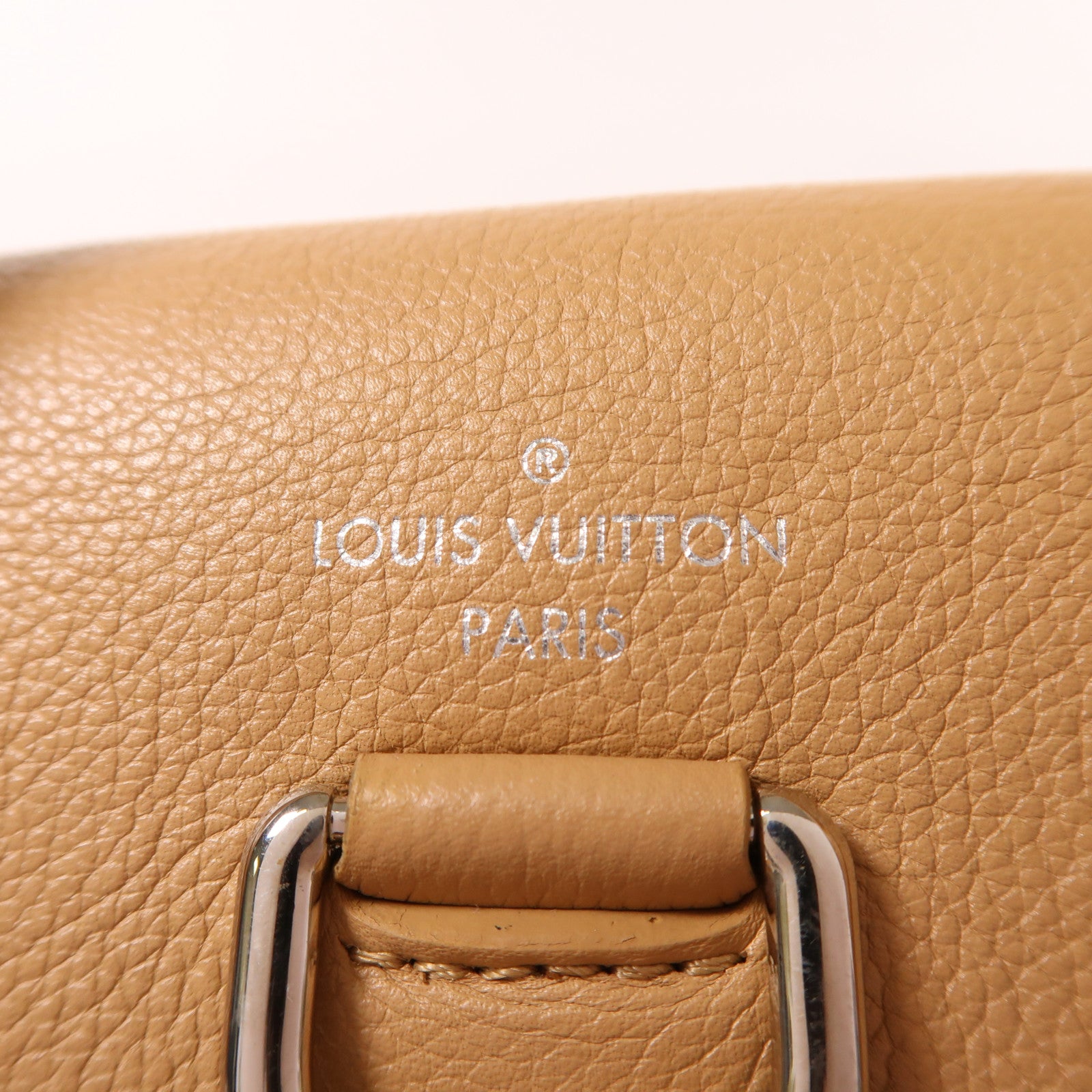 LOUIS VUITTON 皮革Lockme Backpack銀扣背包