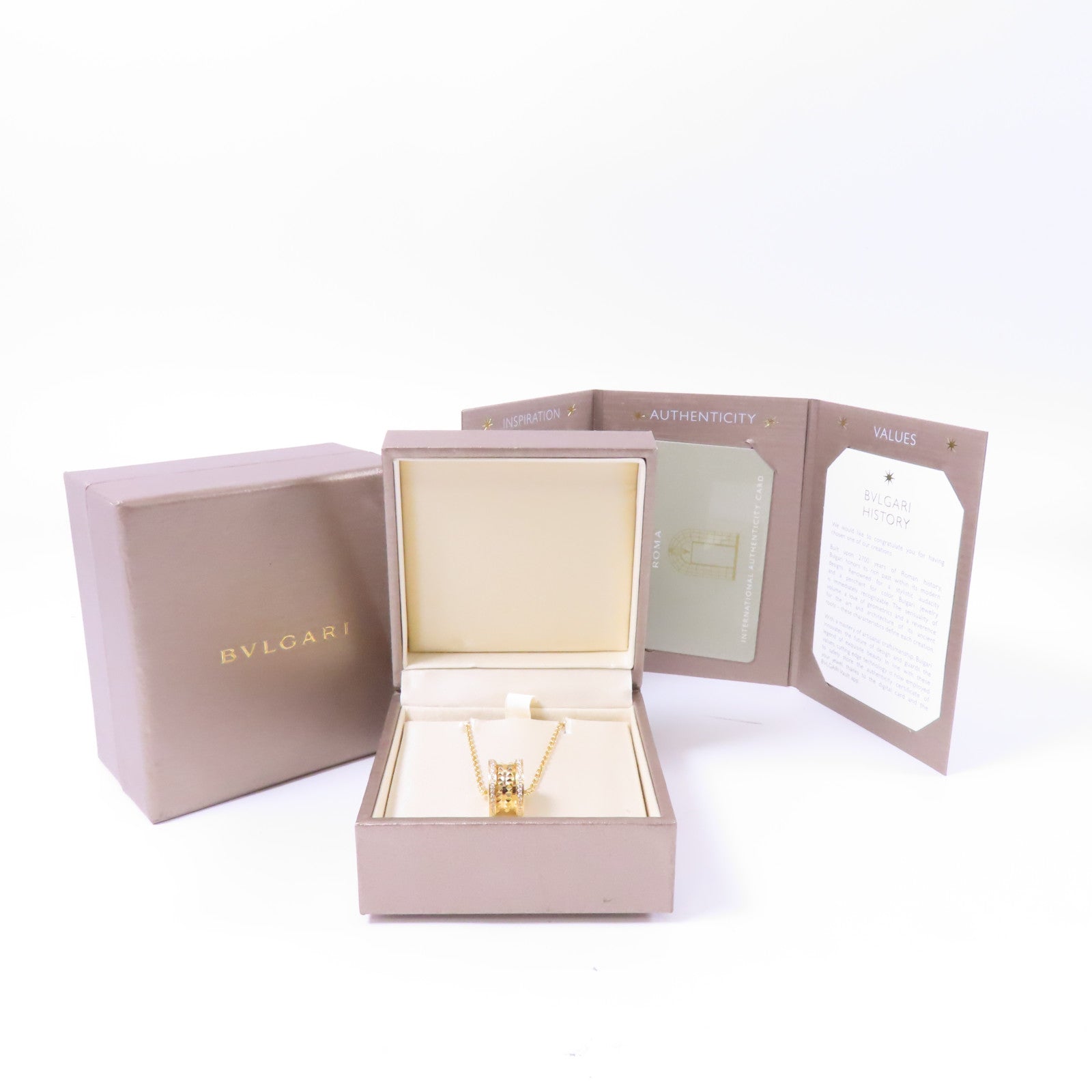 BVLGARI 18K黃金B-zero1 Diamond Necklace項鍊