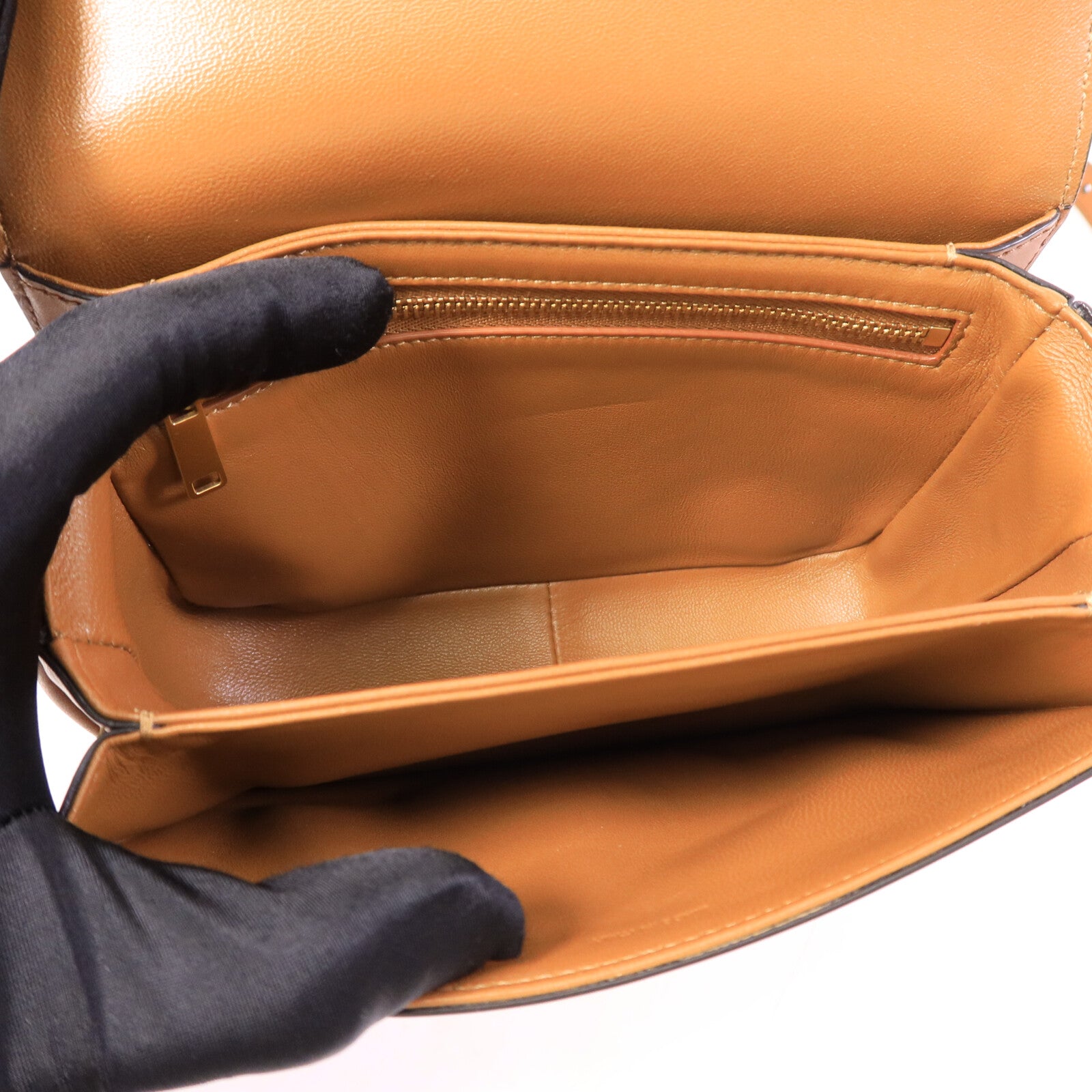 CELINE 帆布Teen Triomphe Bag肩背袋