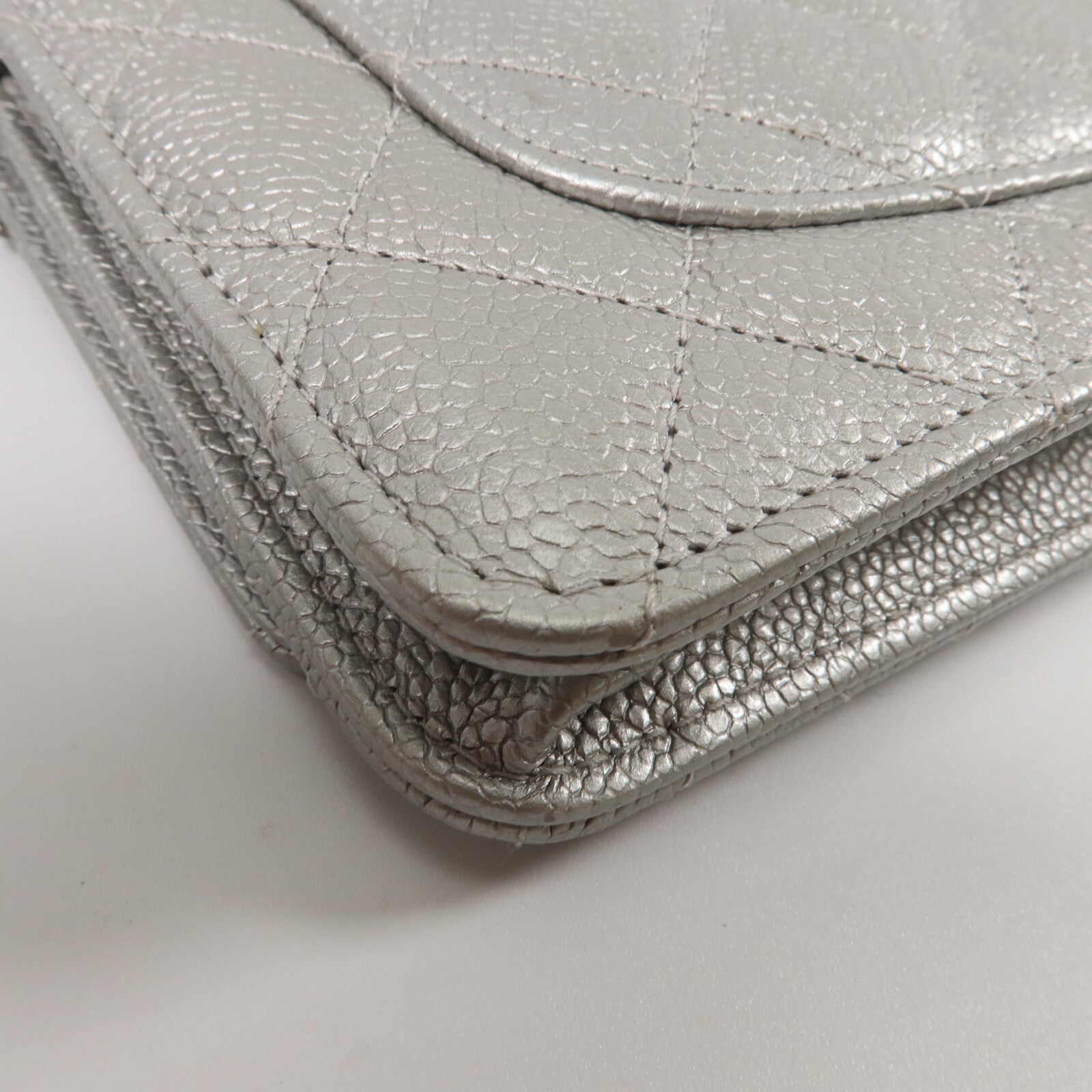 CHANEL 牛皮皮革WOC Wallet On Chain鏈帶肩背袋