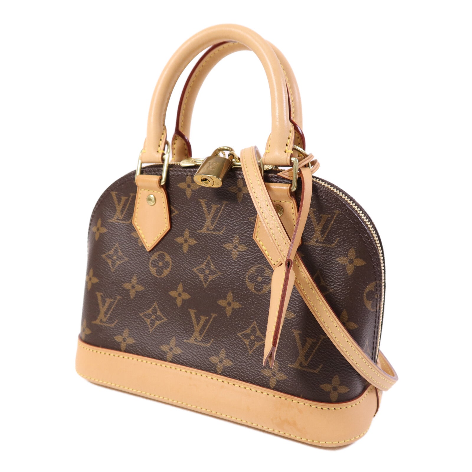 LOUIS VUITTON Monogram Alma BB金扣手挽肩背兩用袋