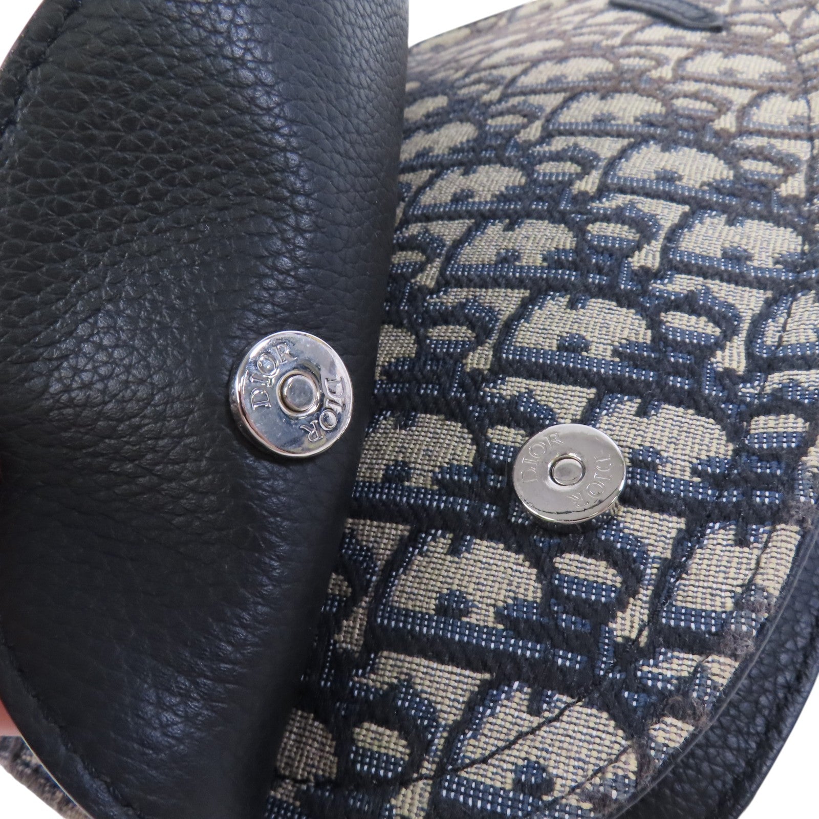 Dior 【激減優惠】Oblique帆布Saddle Messenger銀扣肩背袋
