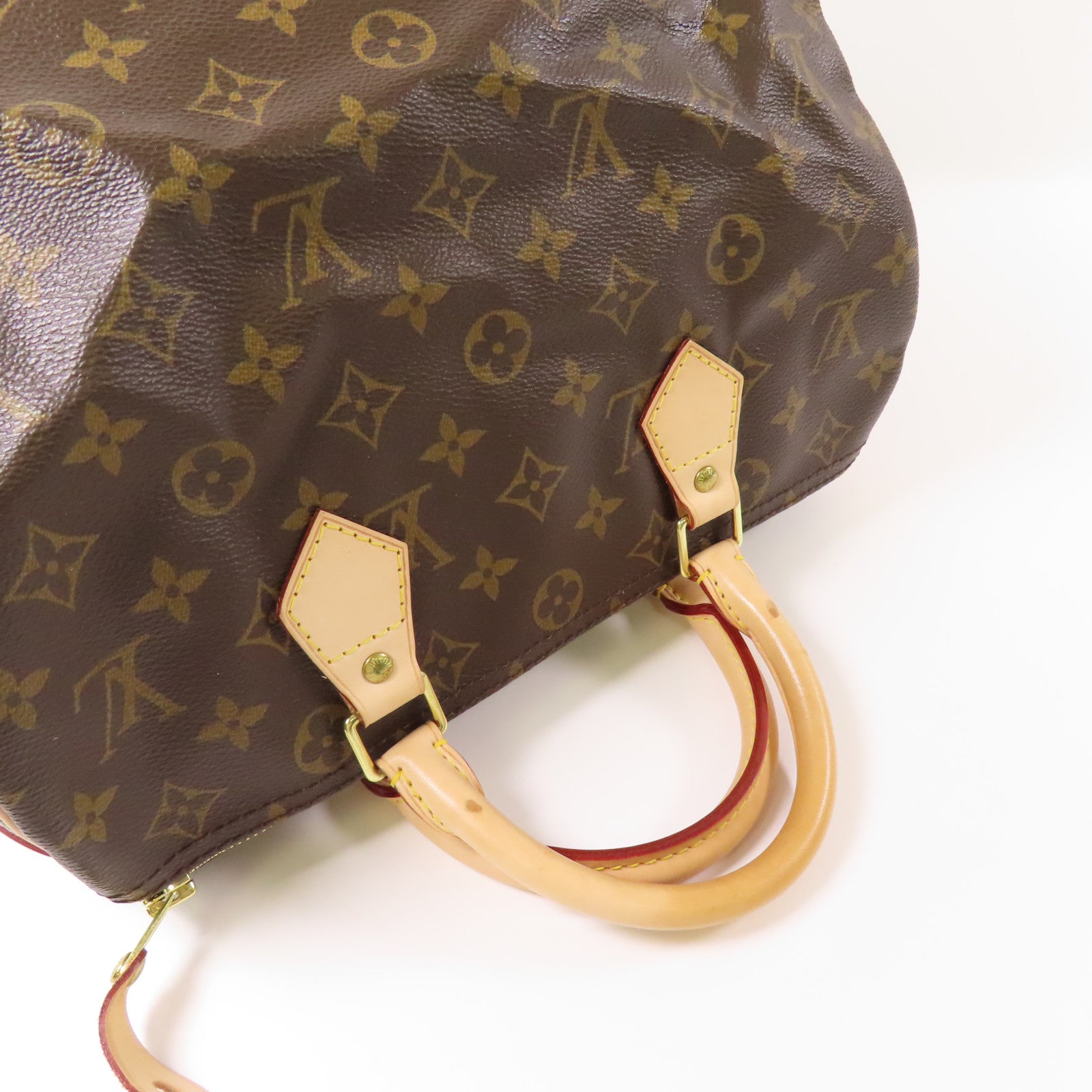 LOUIS VUITTON Monogram Speedy 30金扣手挽袋