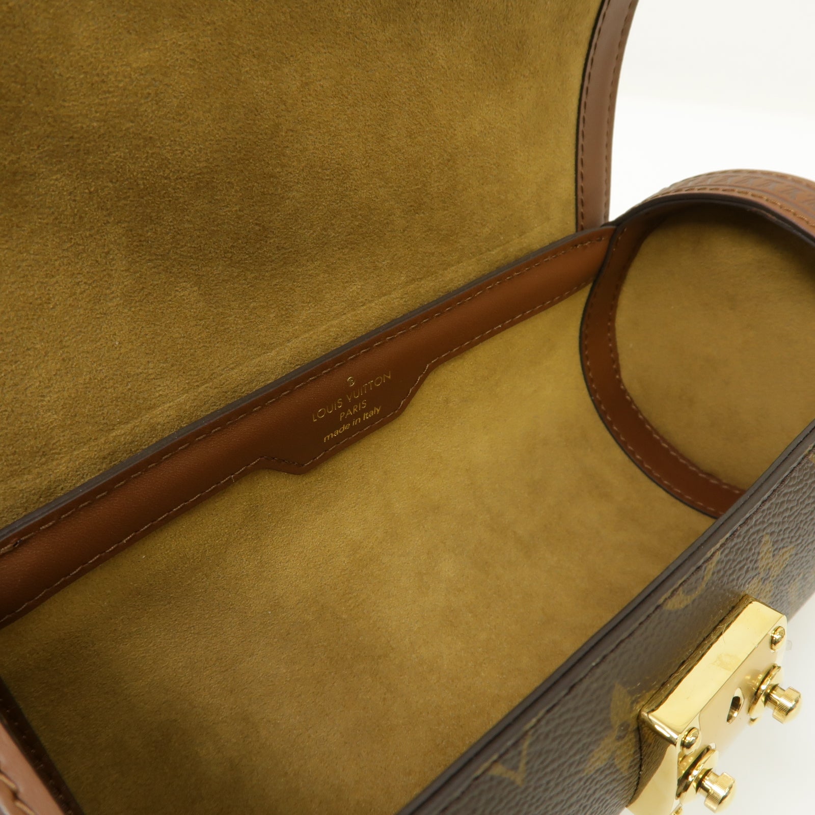 LOUIS VUITTON Monogram Papillon Trunk金扣手挽肩背兩用袋棕色