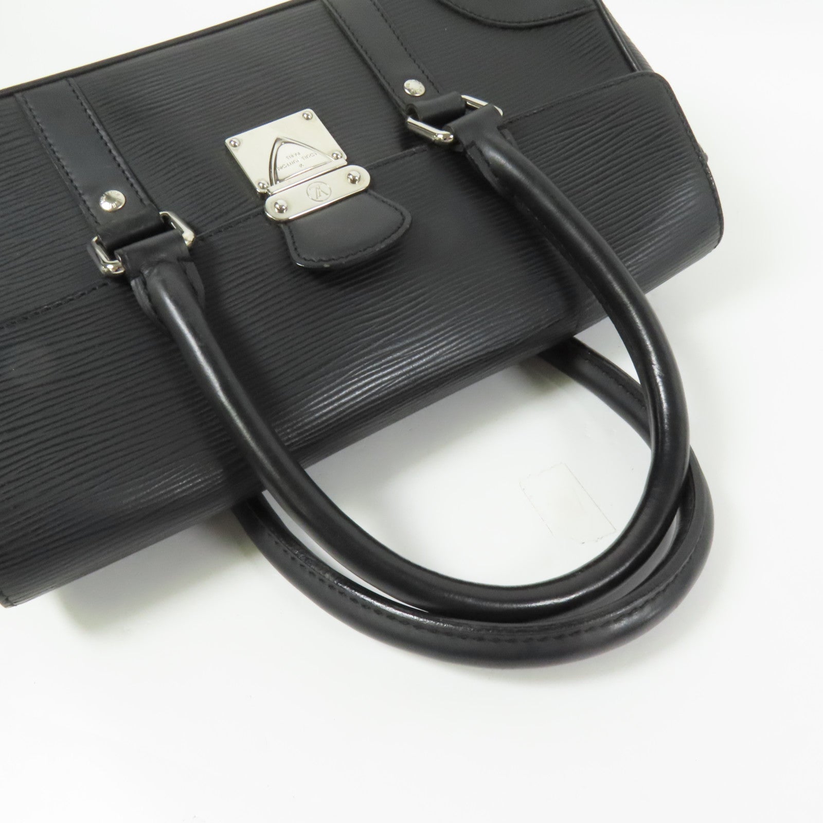 LOUIS VUITTON Epi Segur PM銀扣手挽袋