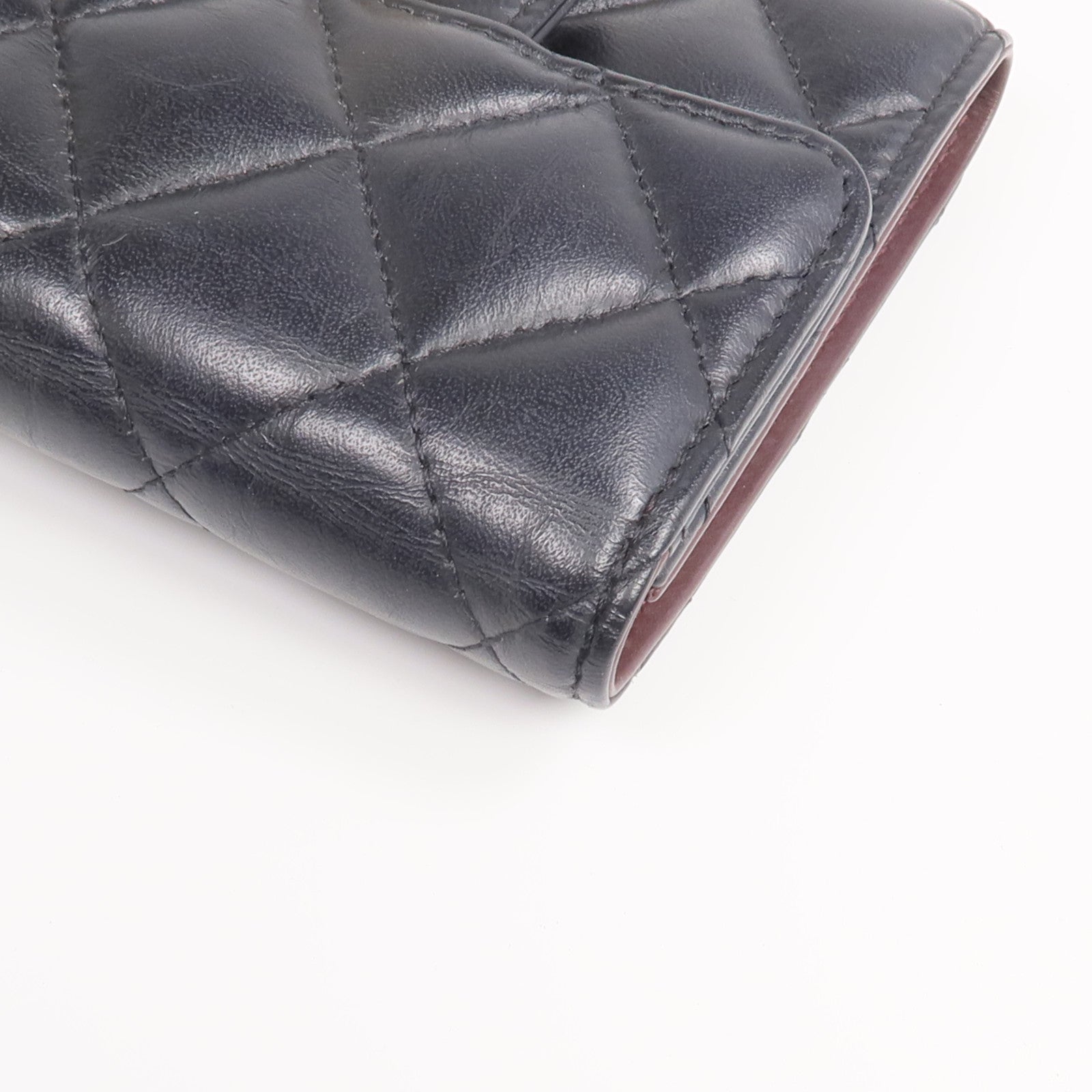 CHANEL 【激減優惠】羊皮皮革2.55 Wallet金扣錢包