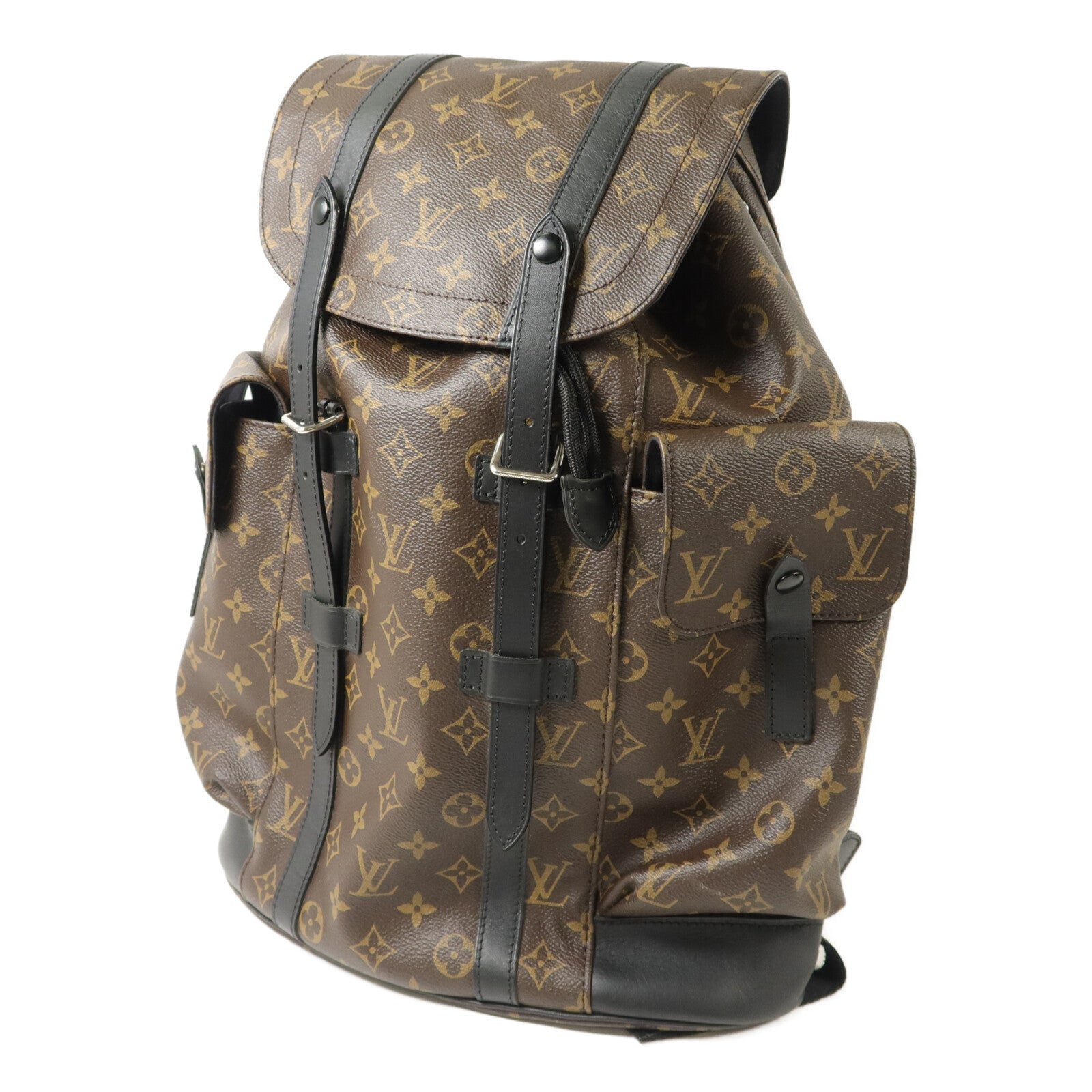 LOUIS VUITTON Monogram Macassar Christopher MM背包