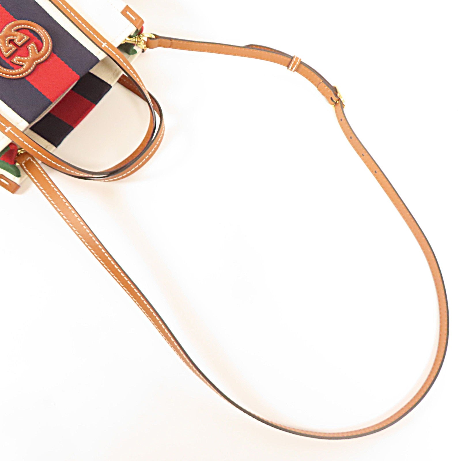 GUCCI 帆布Interlocking G Mini Tote手挽肩背兩用袋