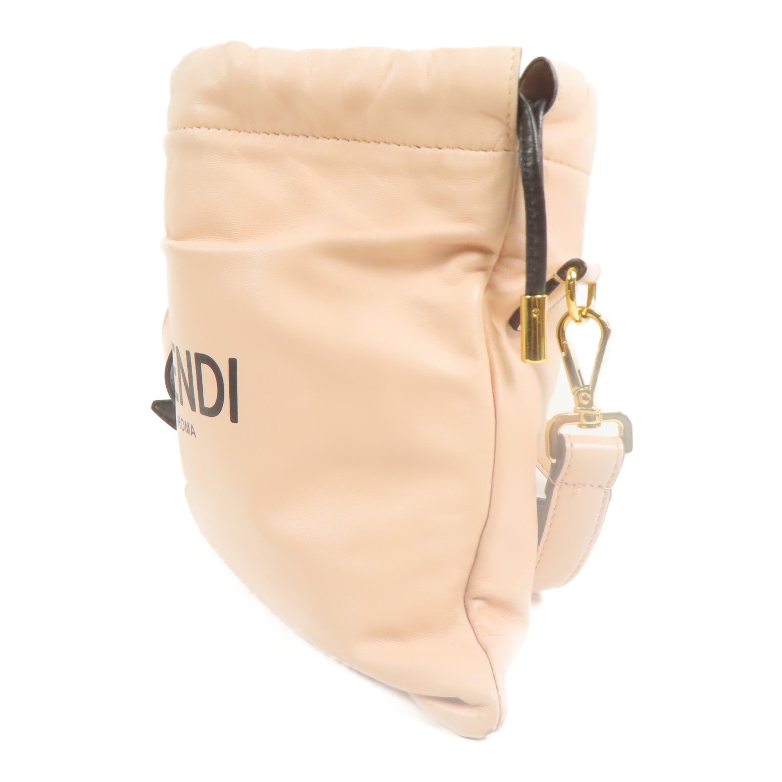 FENDI 羊皮皮革Shoulder Bag金扣肩背袋