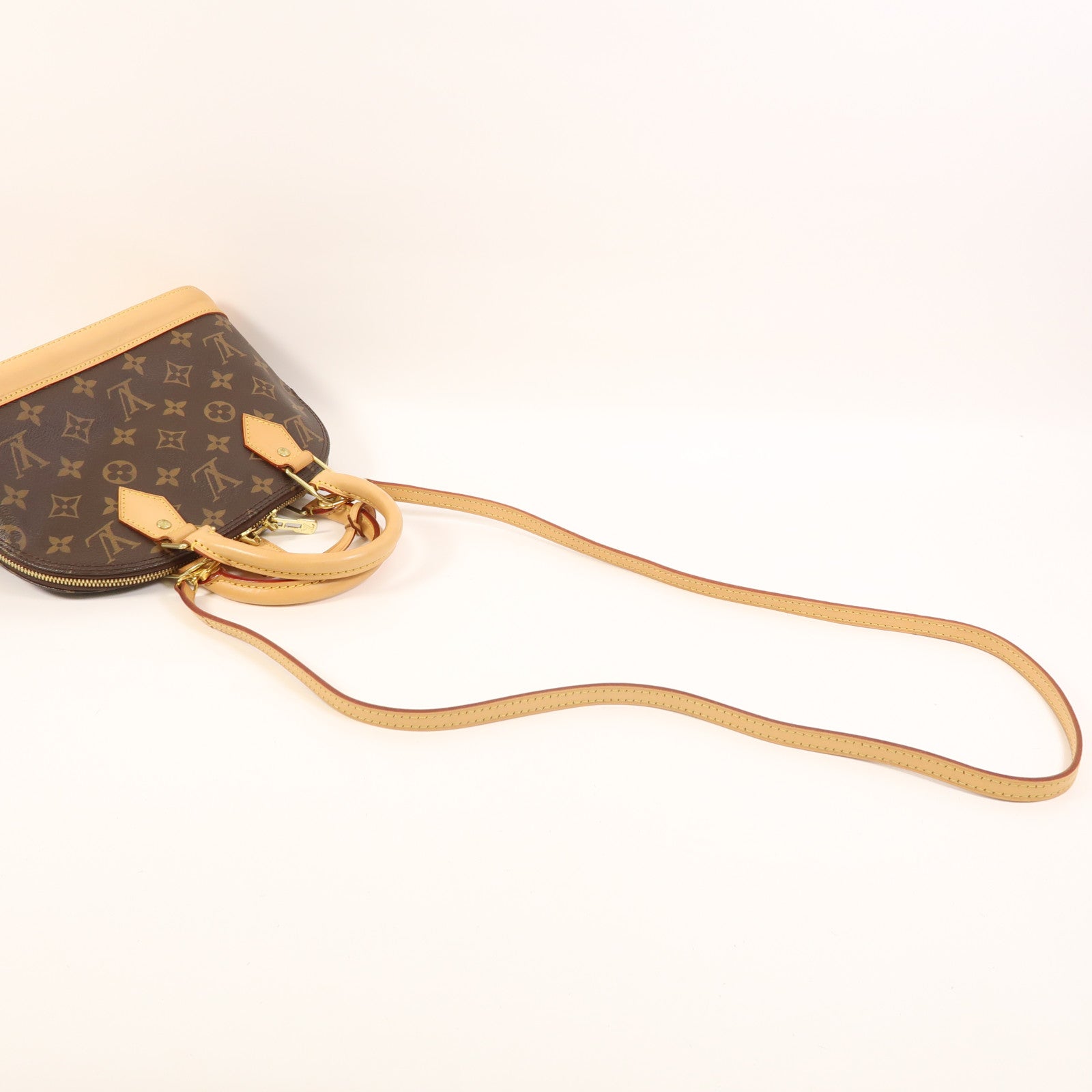 LOUIS VUITTON Monogram Alma BB金扣手挽肩背兩用袋