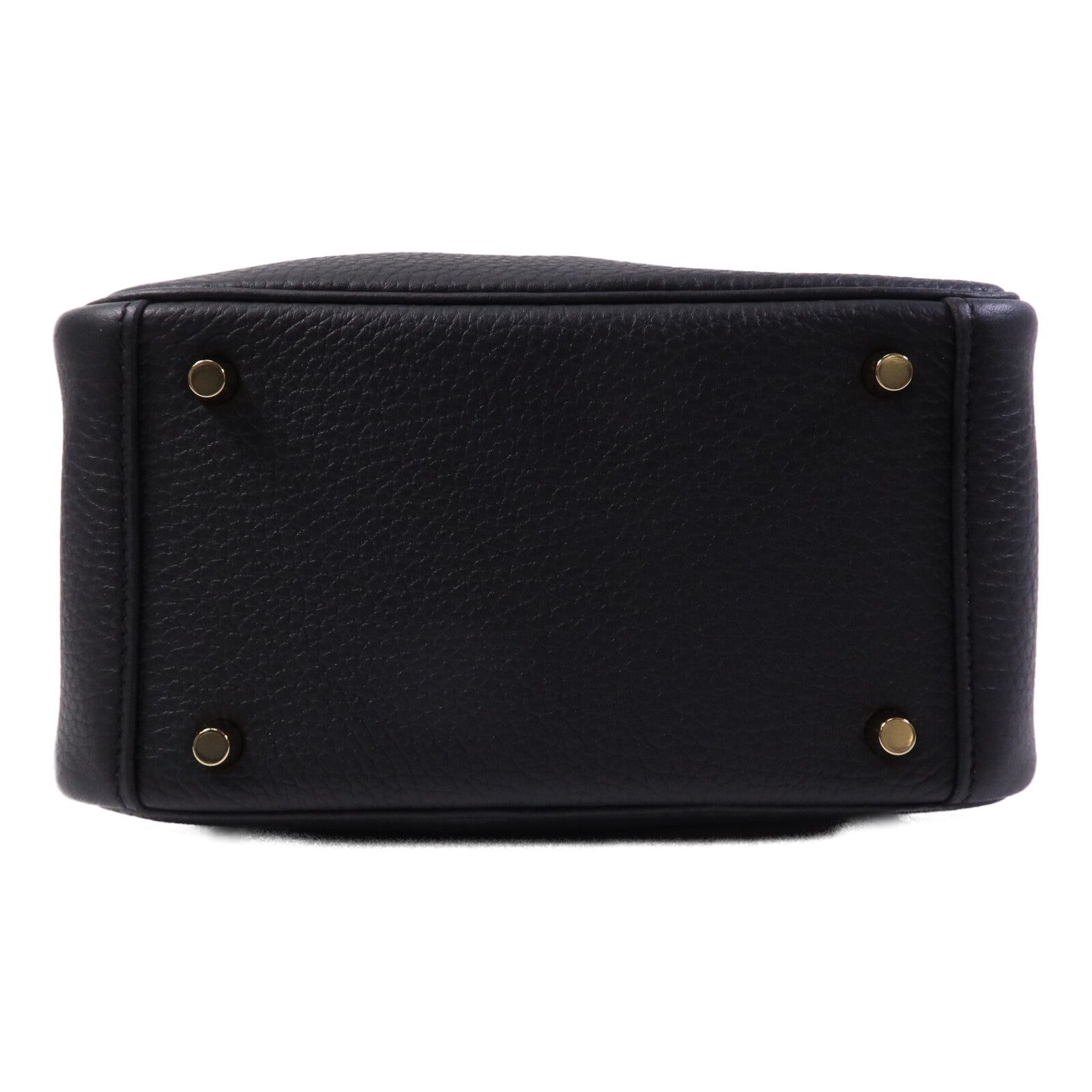 HERMES Clemence皮革Mini Lindy金扣手挽肩背兩用袋
