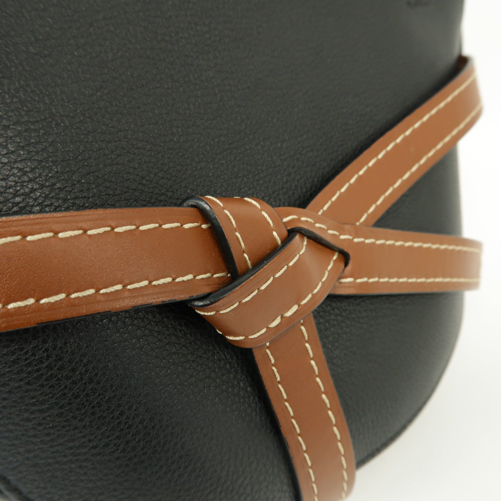 LOEWE 【激減優惠】牛皮皮革Small Gate金扣肩背袋黒色