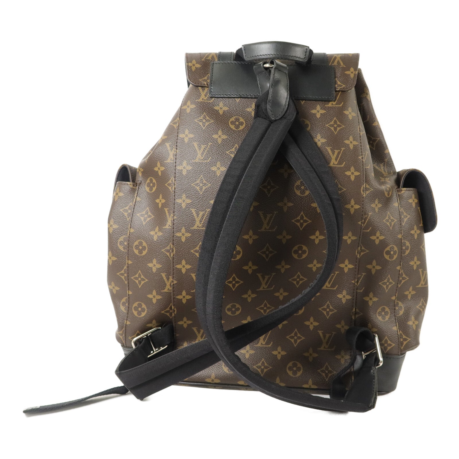 LOUIS VUITTON Monogram Macassar Christopher MM背包
