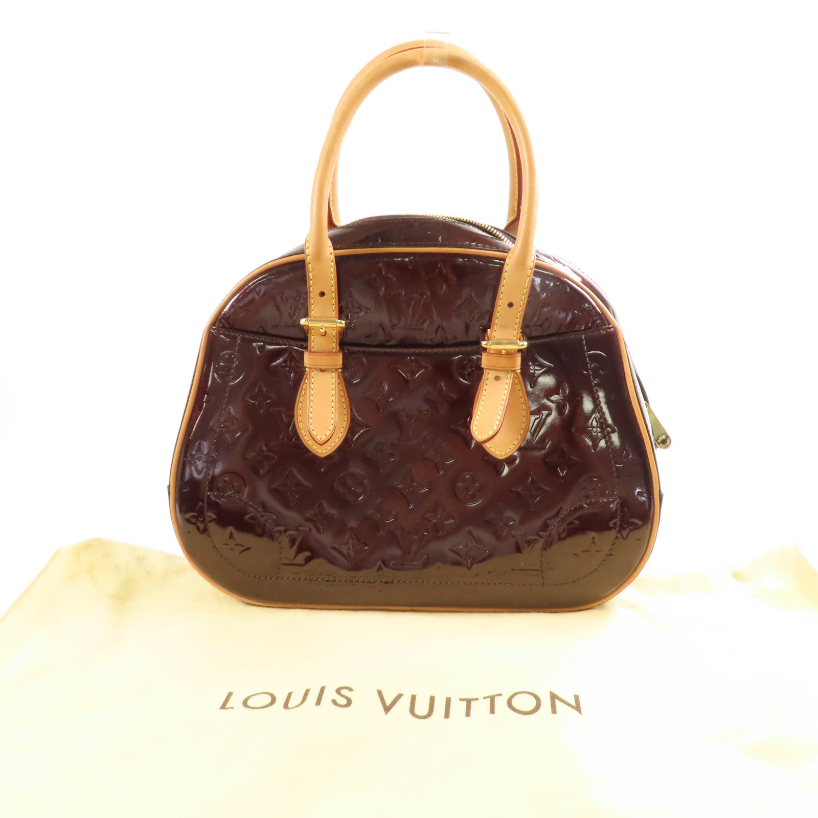 LOUIS VUITTON Vernis Summit Drive金扣手挽袋