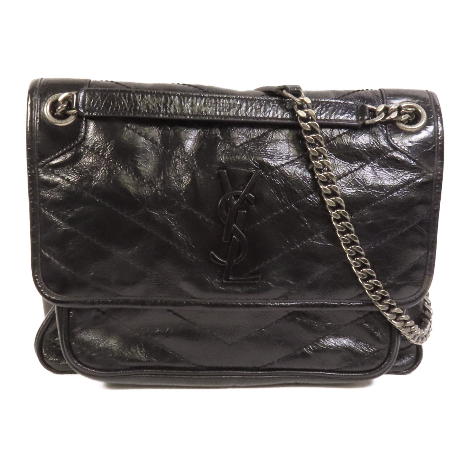 SAINT LAURENT PARIS 牛皮皮革Niki Medium鏈帶肩背袋