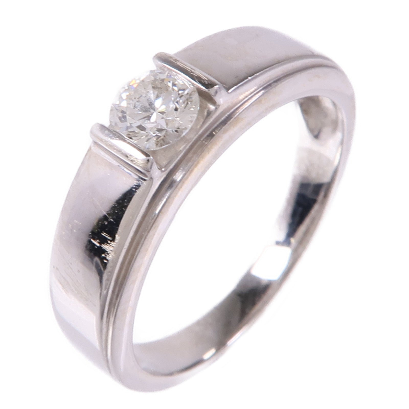 JEWELRY Diamond Ring 18K White Gold US#6.5