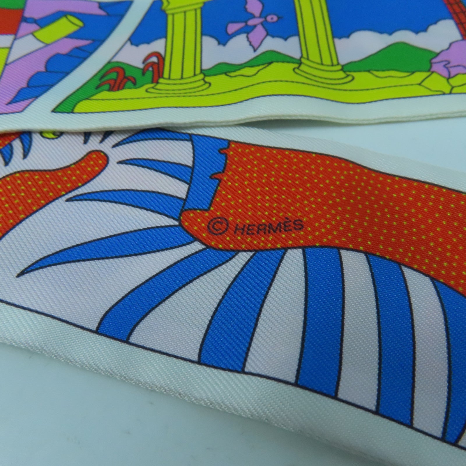 HERMES 【激減優惠】絲質Twilly絲巾彩色