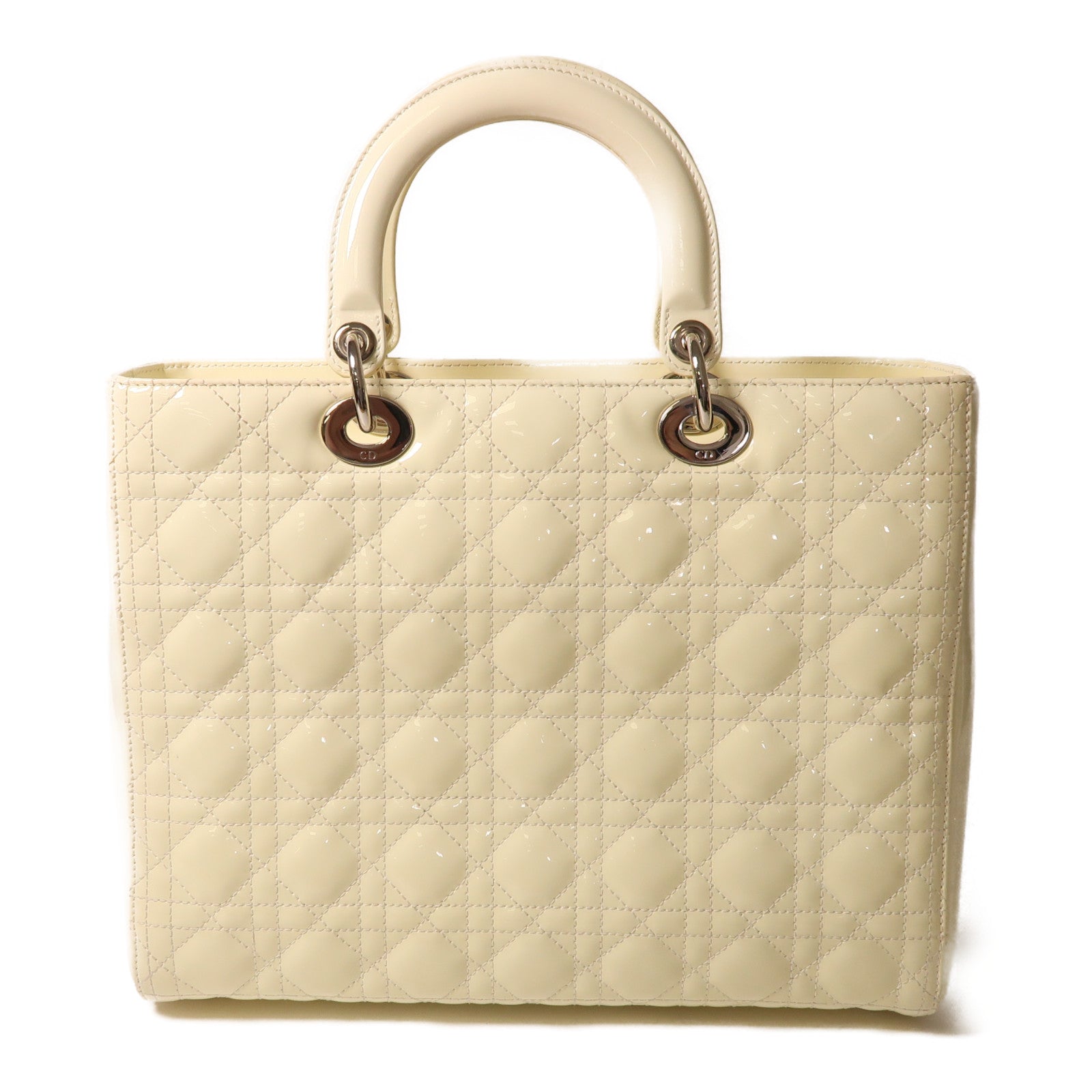 Dior 漆皮皮革Lady Dior Shoulder手挽肩背兩用袋