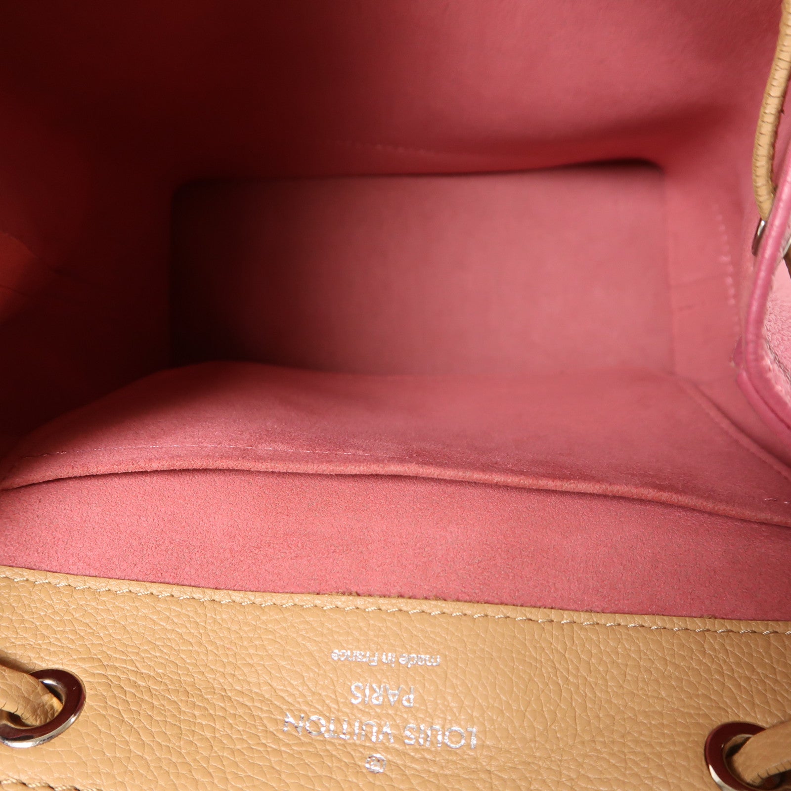 LOUIS VUITTON 皮革Lockme Backpack銀扣背包