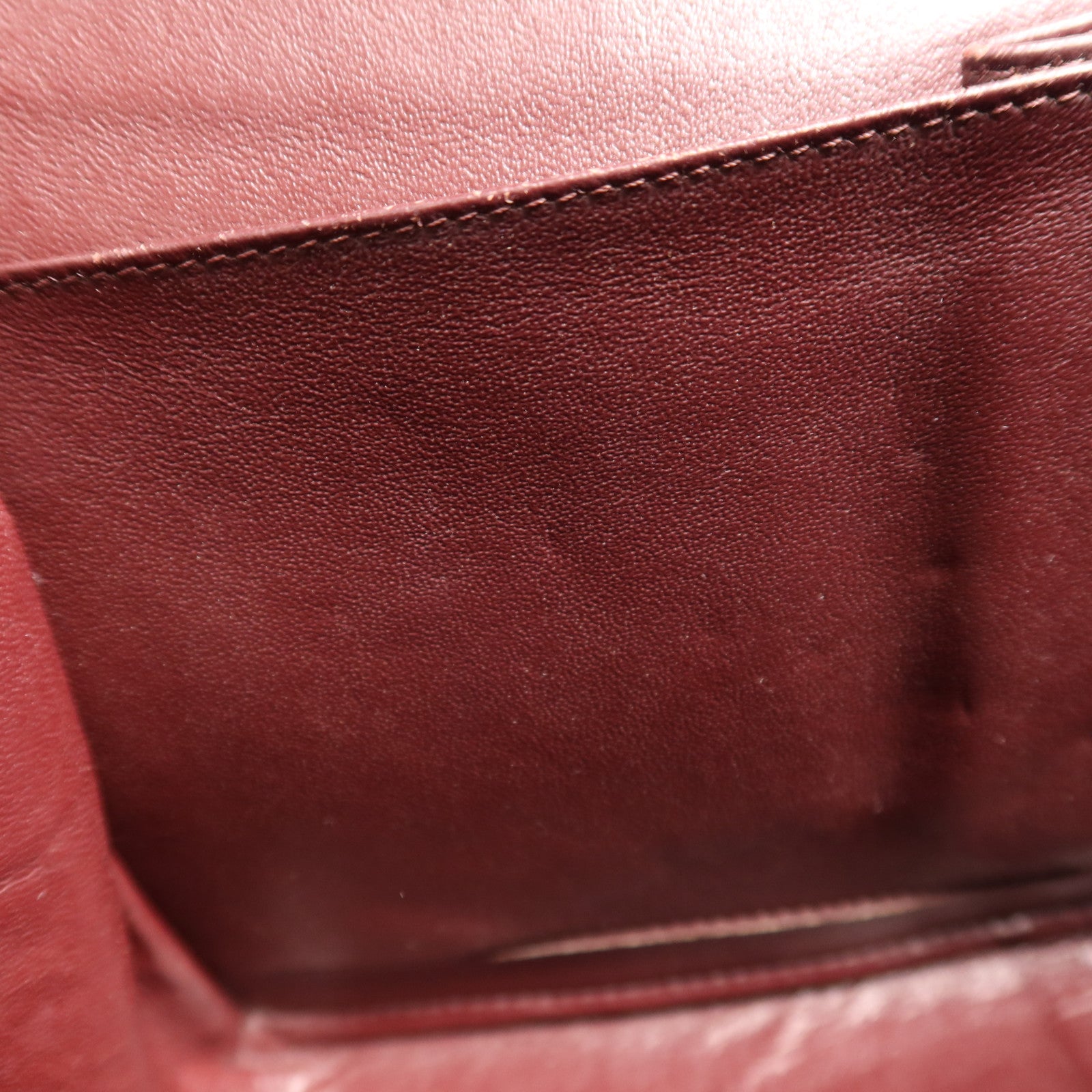 CHANEL 牛皮皮革Large Classic銀扣鏈帶肩背袋