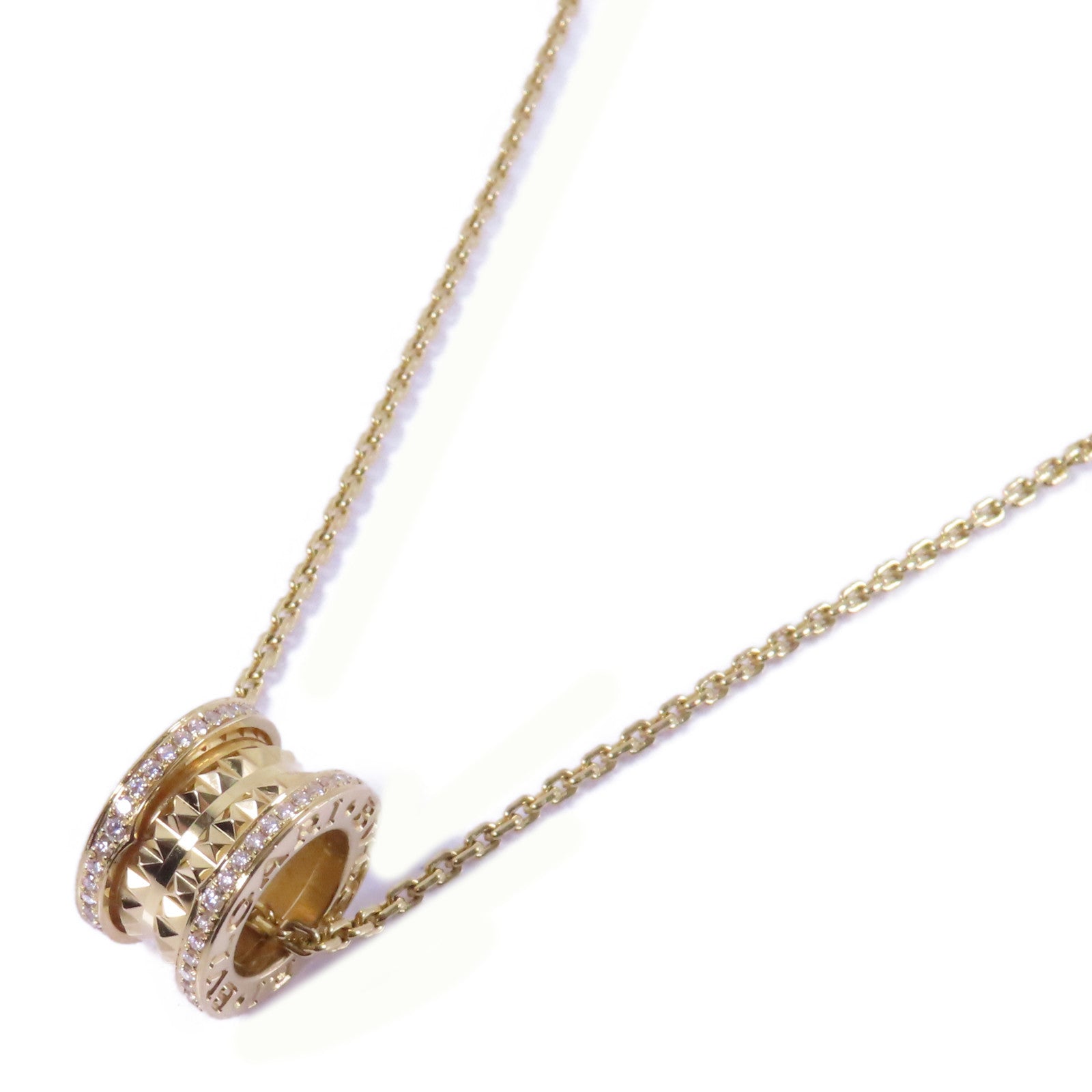BVLGARI 18K黃金B-zero1 Diamond Necklace項鍊