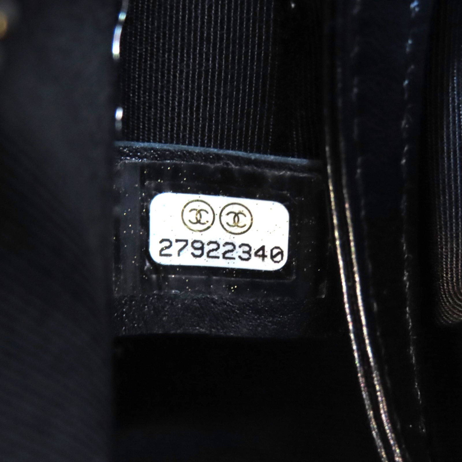 CHANEL 【激減優惠】亮片/牛皮皮革Gabrielle金/銀扣鏈帶肩背袋黑色/金色