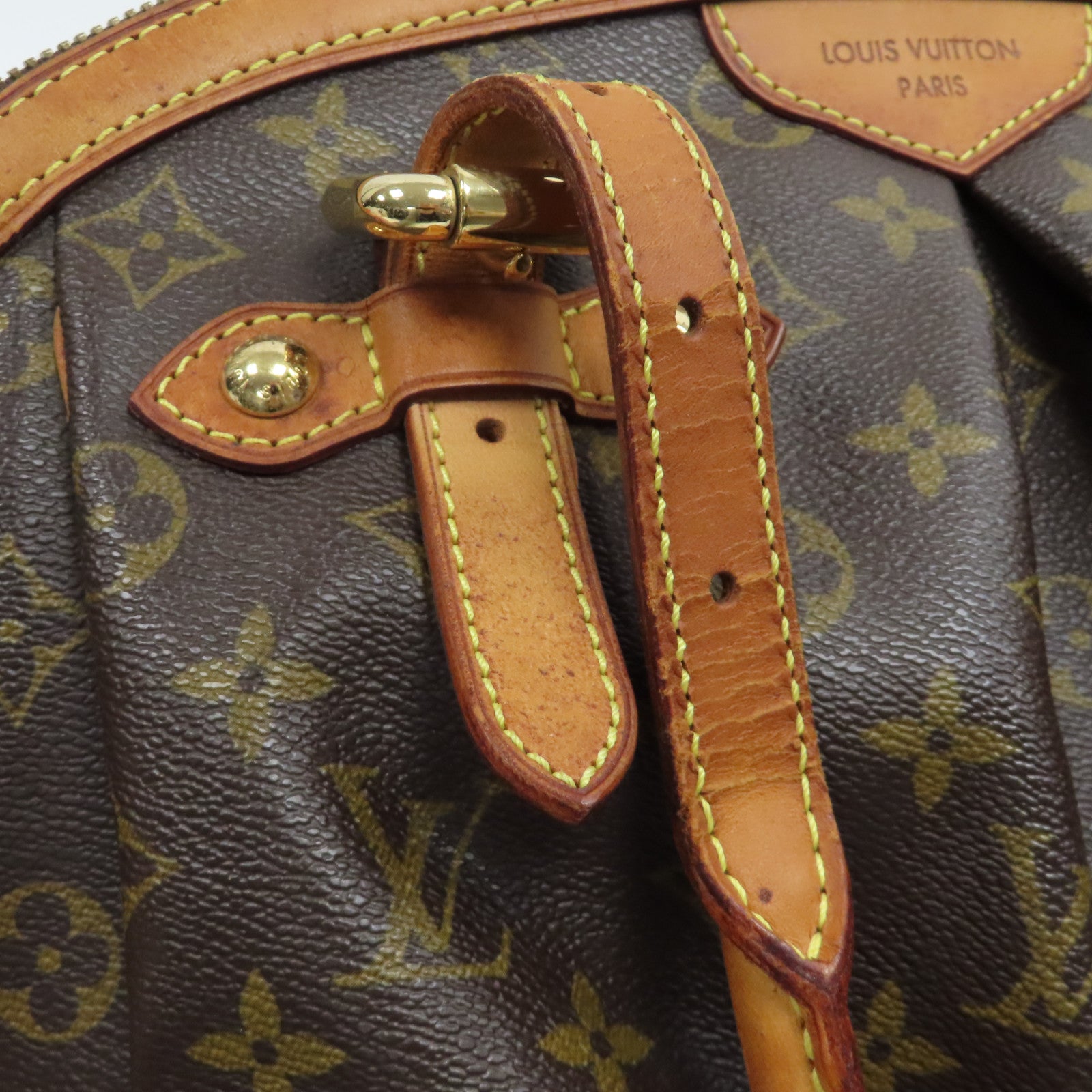 LOUIS VUITTON 【激減優惠】Monogram Tivoli GM金扣肩背袋啡色