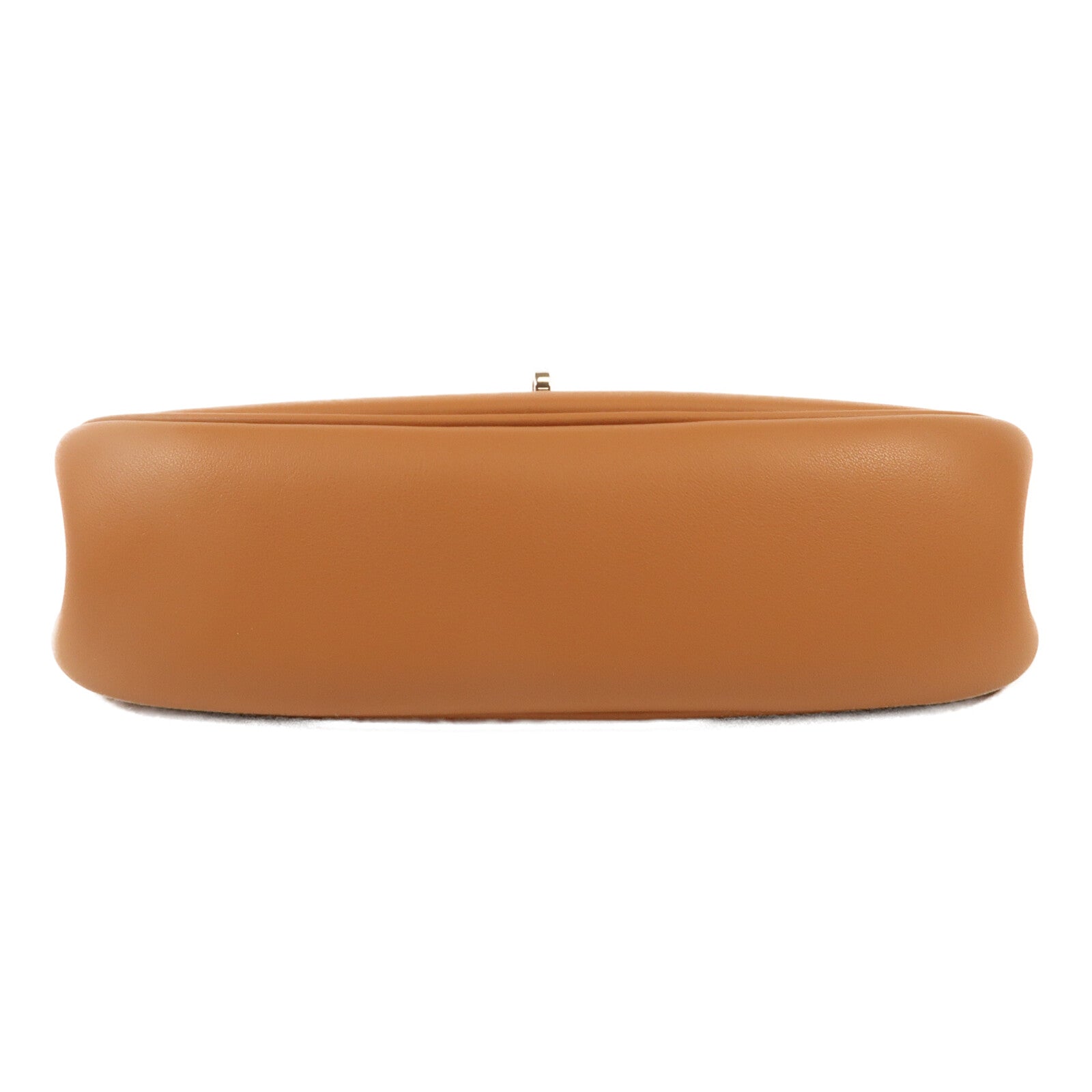 HERMES Vache Liegee皮革Kelly Moove銀扣肩背袋Gold