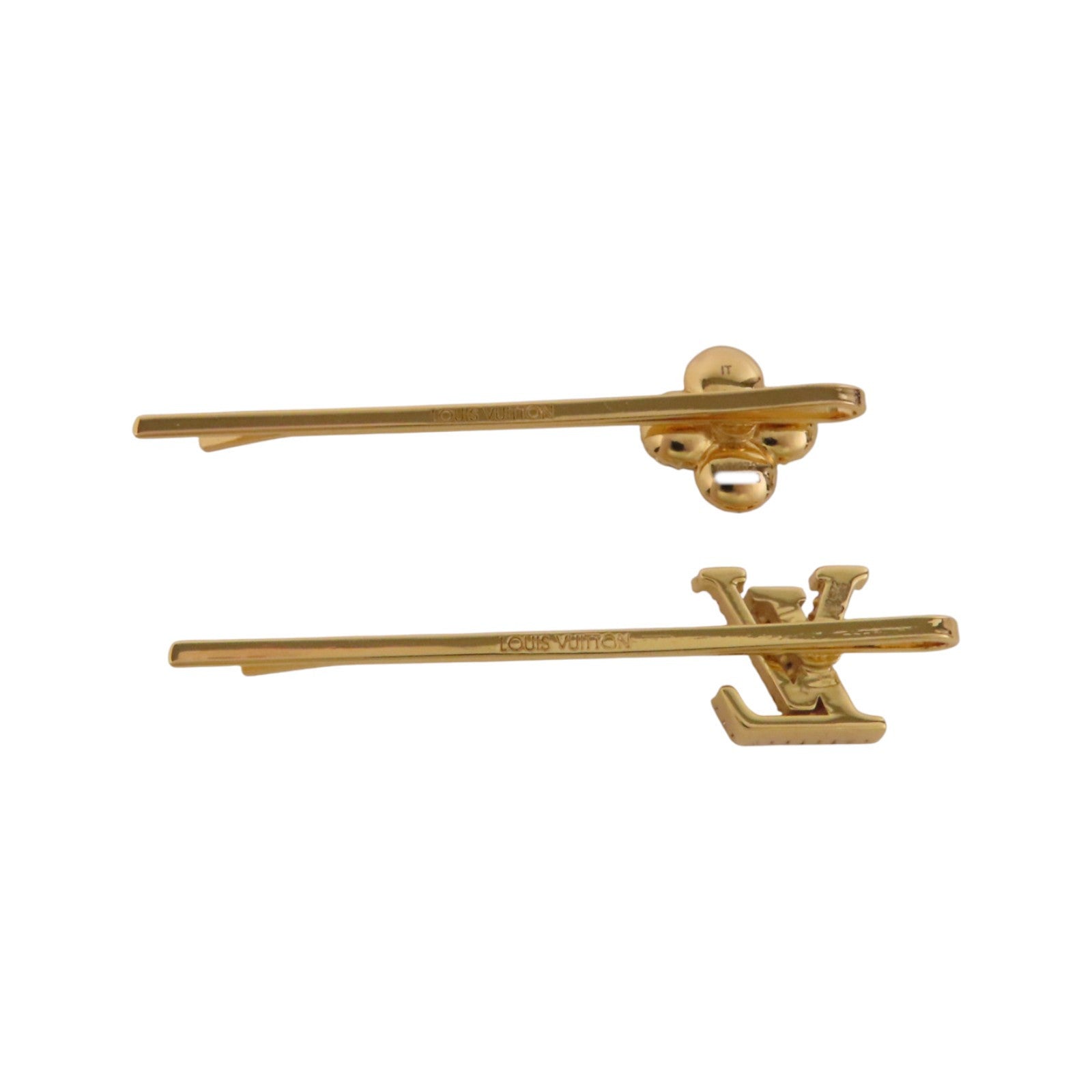 LOUIS VUITTON 金屬/水鑽Hair Clip金扣髮夾