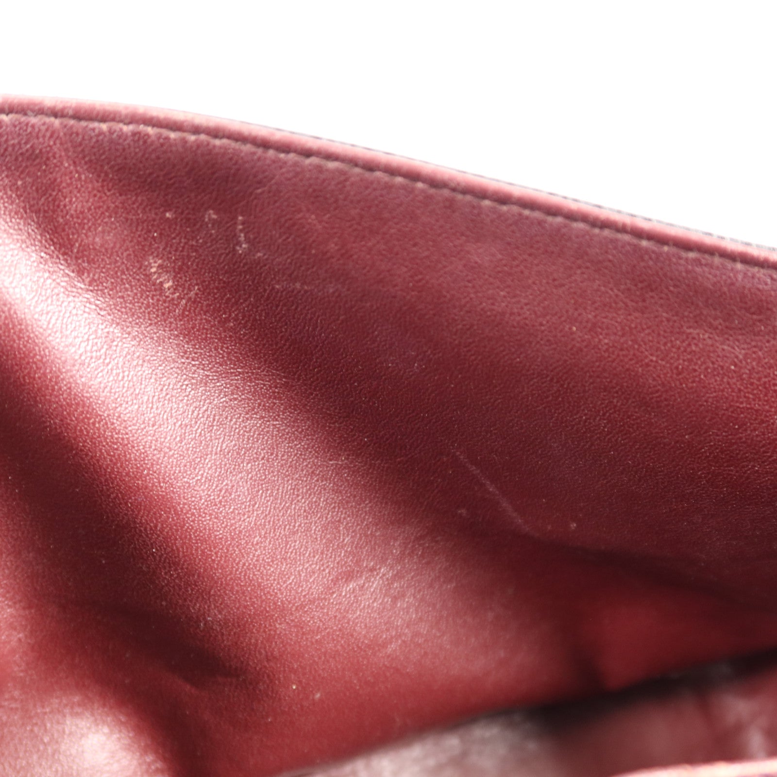 CHANEL 牛皮皮革Large Classic銀扣鏈帶肩背袋