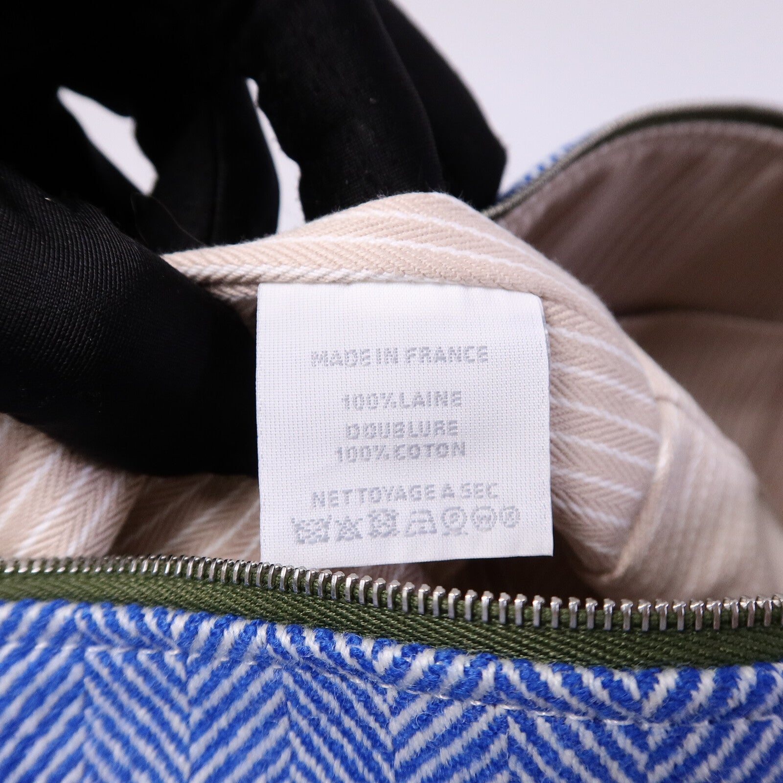 HERMES 帆布Animaux Blocks Case手挽袋