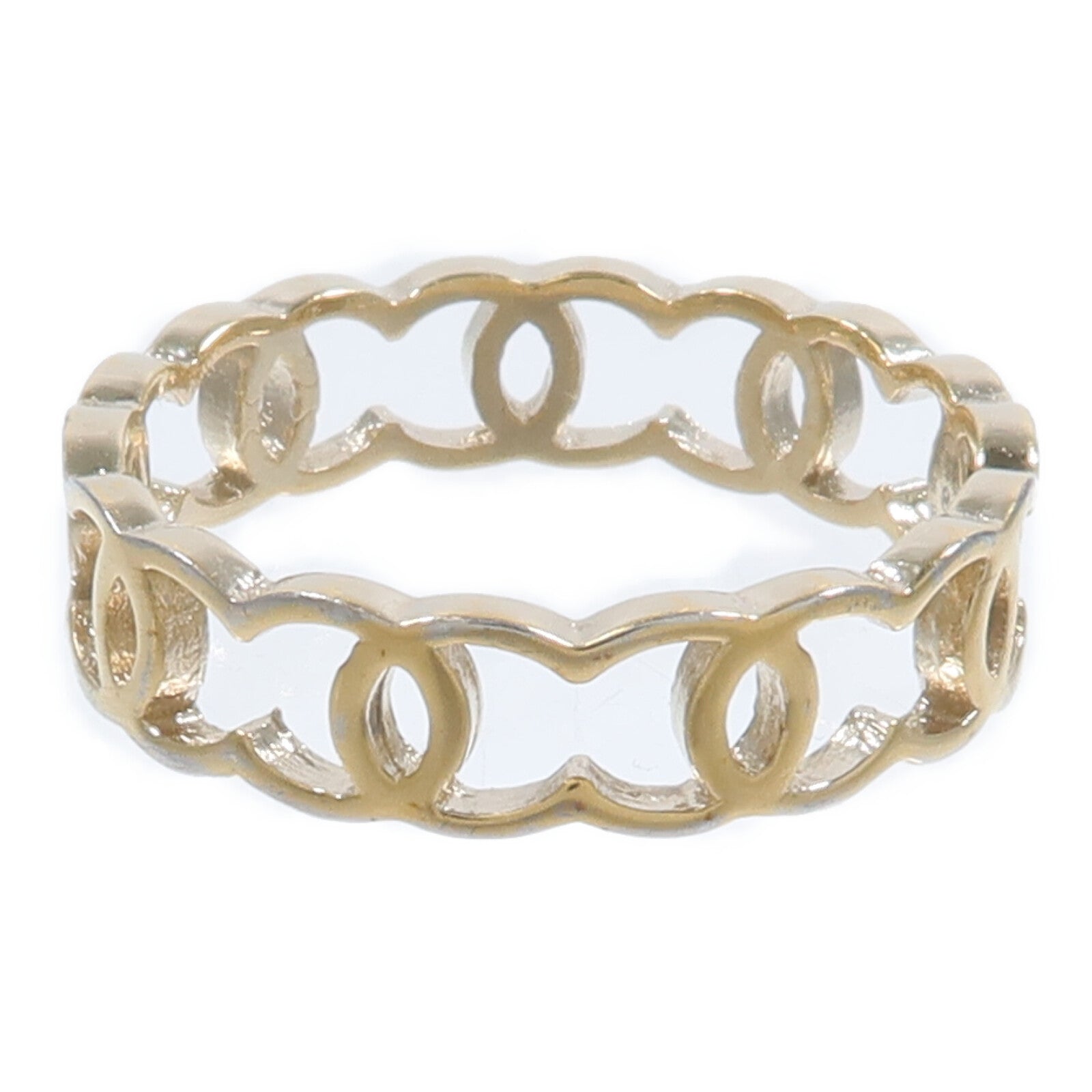 CHANEL 金屬CC Logo Ring戒指