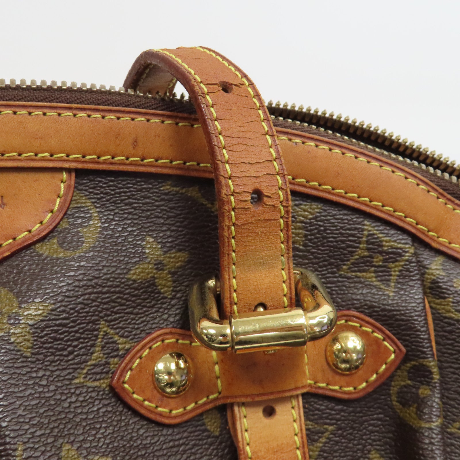 LOUIS VUITTON 【激減優惠】Monogram Tivoli GM金扣肩背袋啡色