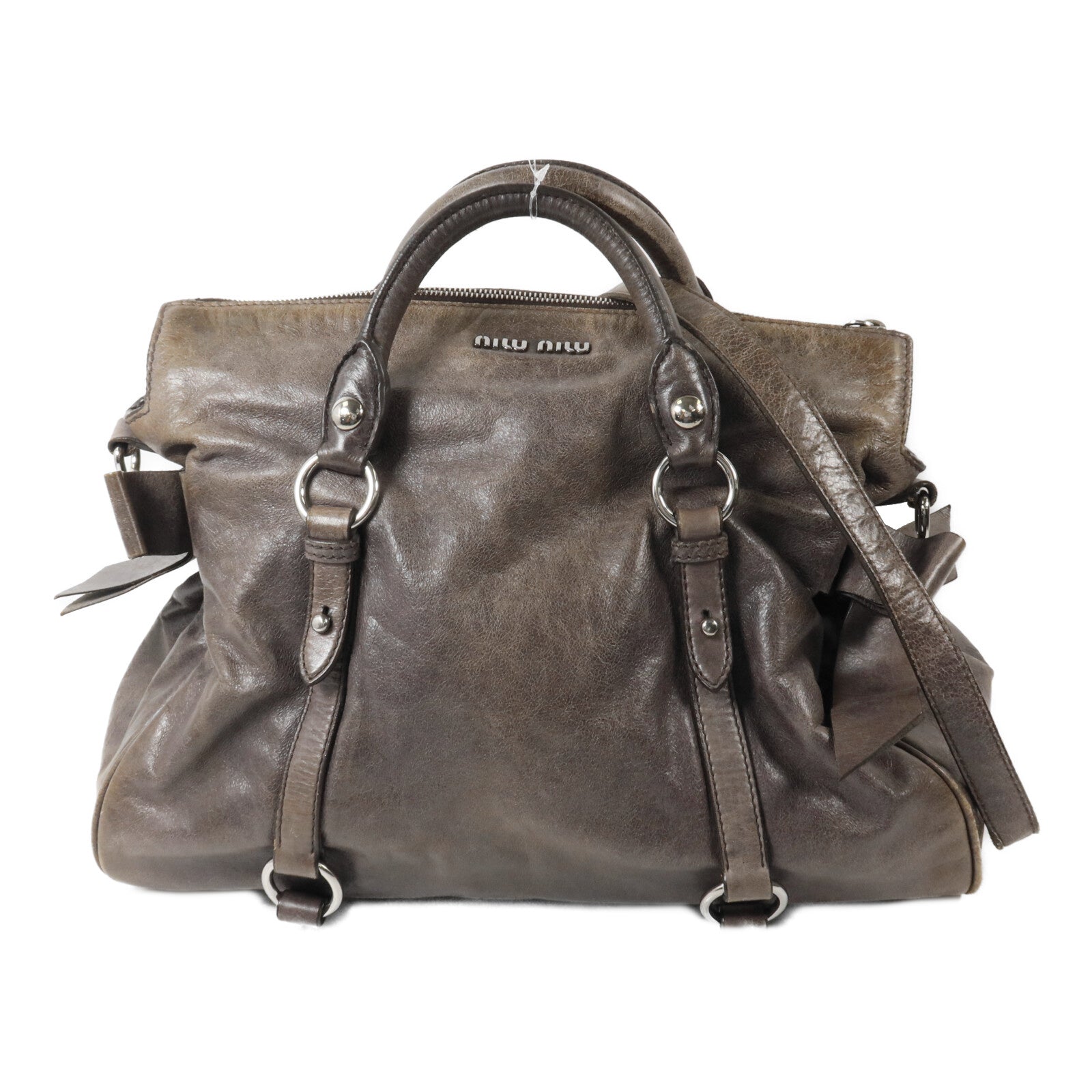 Miu Miu 牛皮皮革Shoulder Bag手挽肩背兩用袋