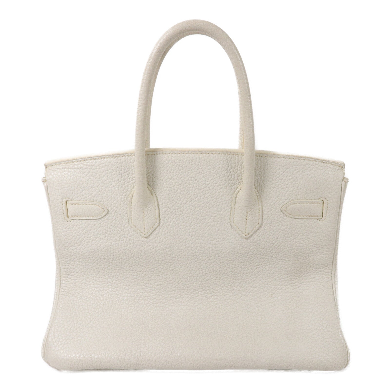 HERMES Clemence皮革Birkin 30手挽袋White